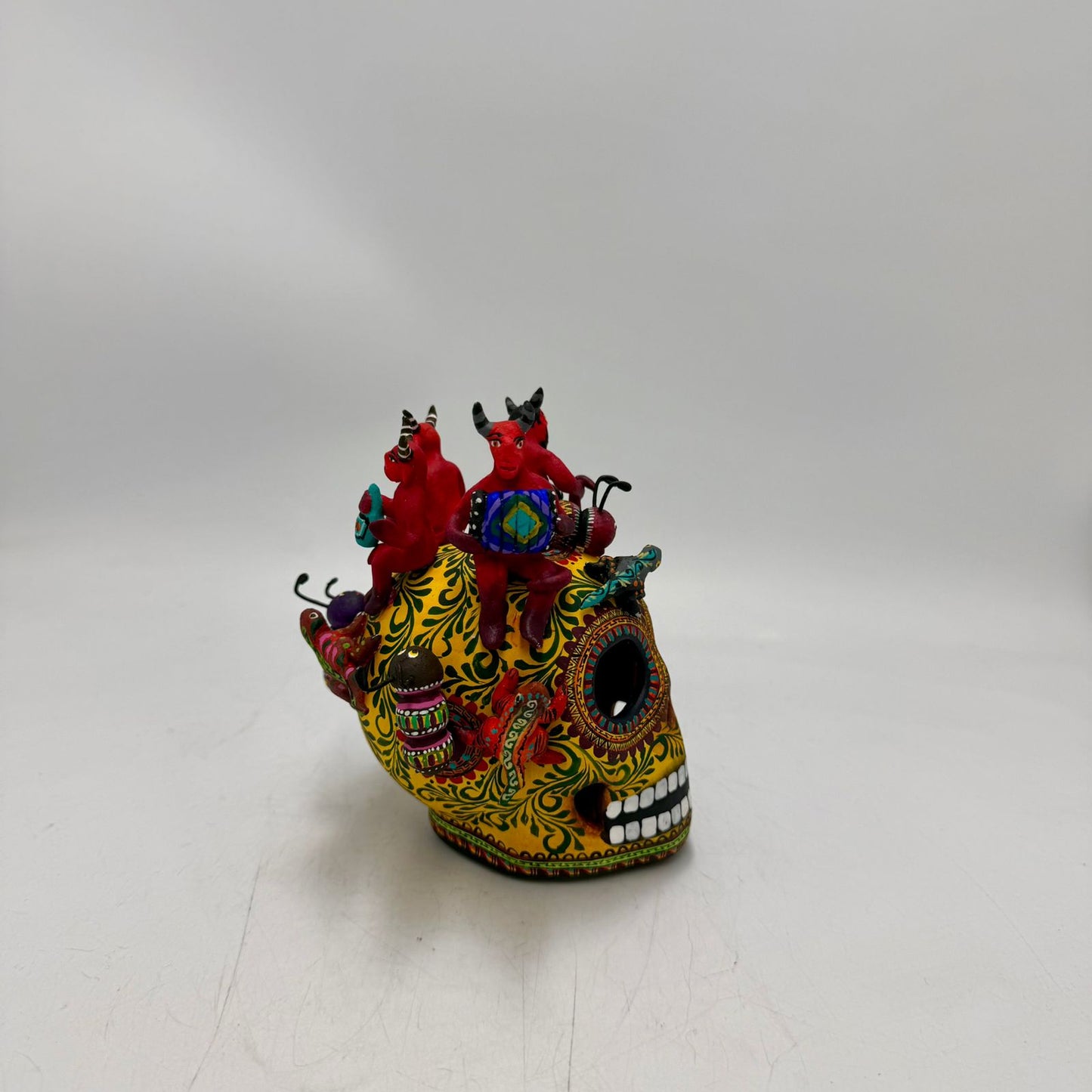 Day Of the Dead Ceramics Skull By Alfonso Castillo PP8988