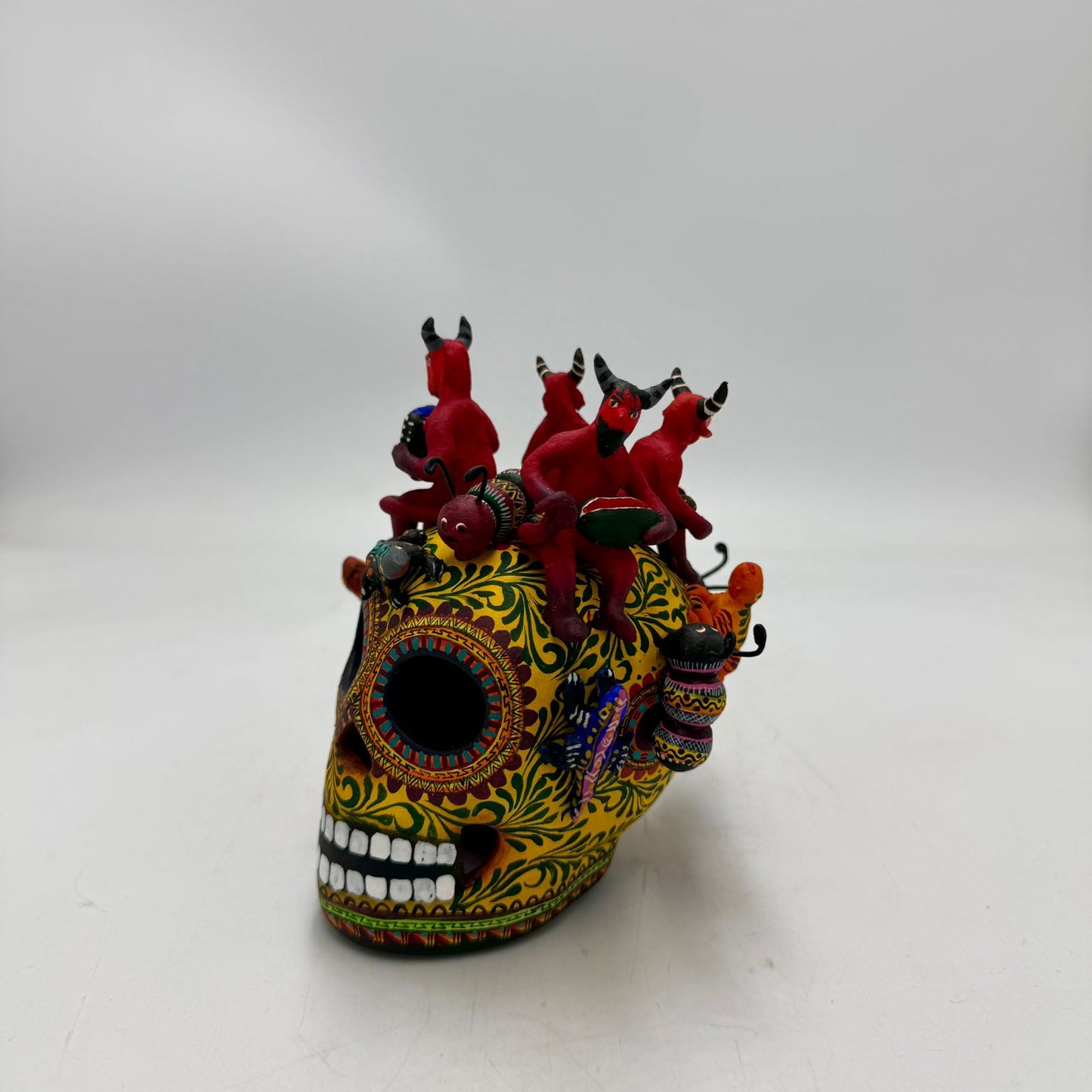Day Of the Dead Ceramics Skull By Alfonso Castillo PP8988