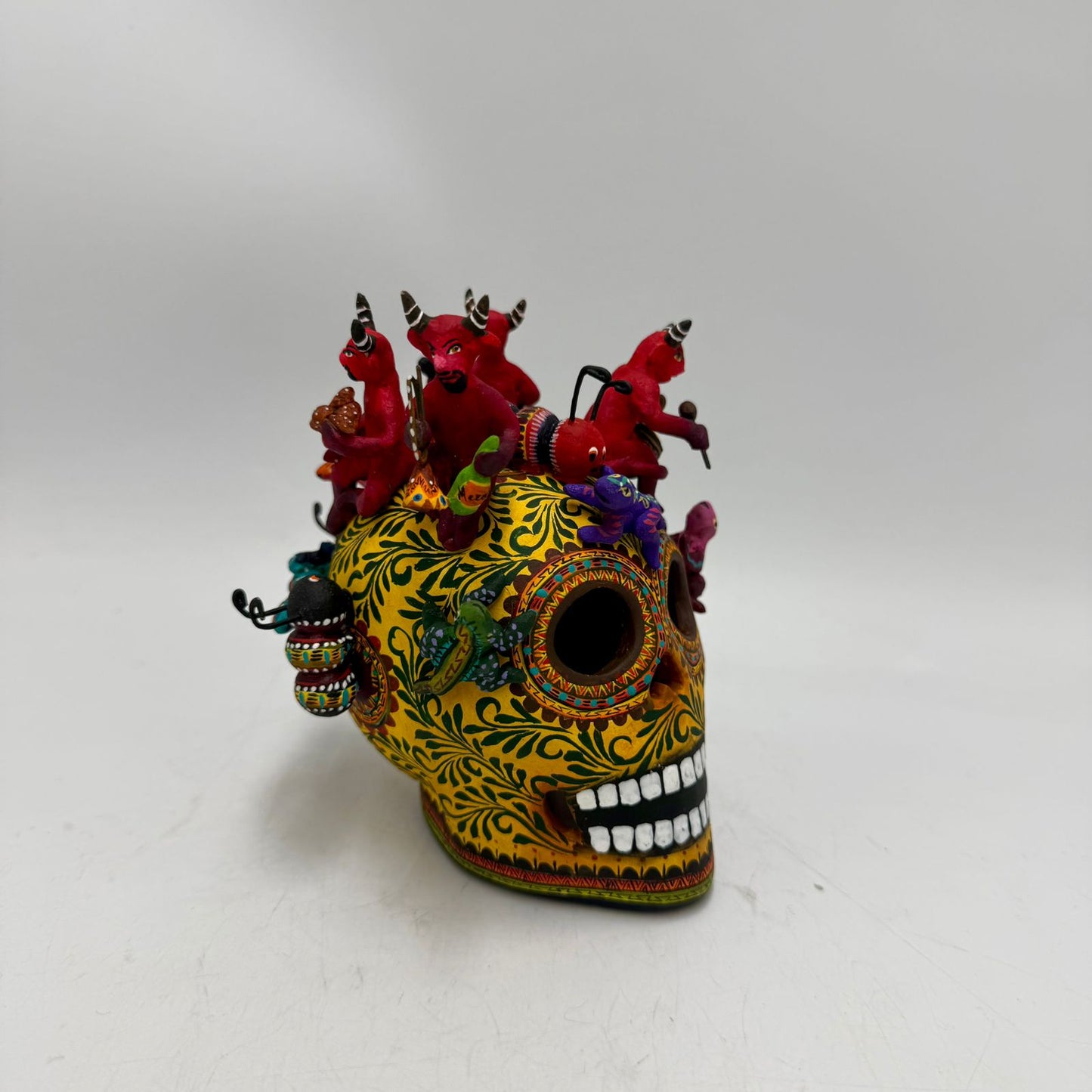 Day Of the Dead Ceramics Skull By Alfonso Castillo PP8989