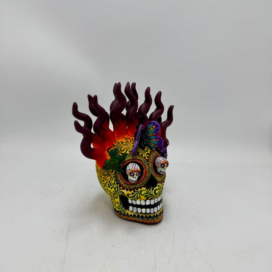 Day Of the Dead Ceramics Skull By Alfonso Castillo PP8992