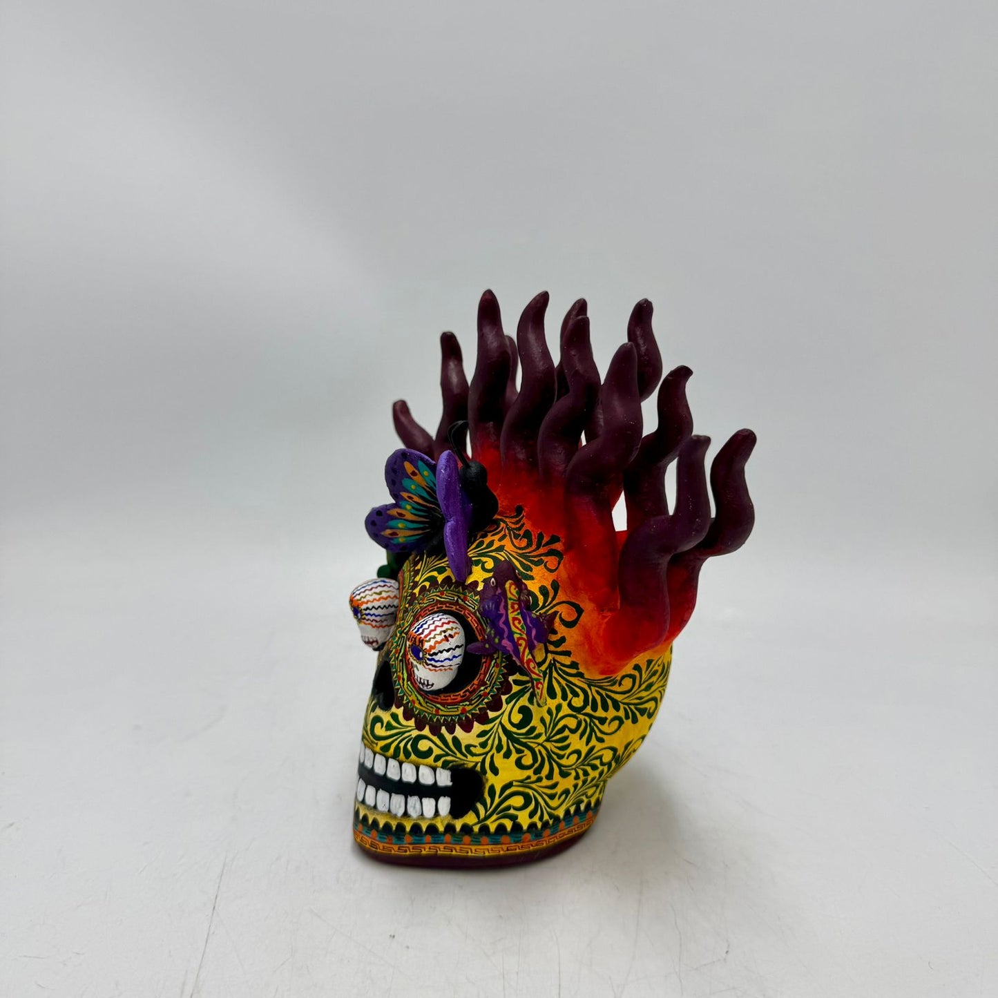 Day Of the Dead Ceramics Skull By Alfonso Castillo PP8992