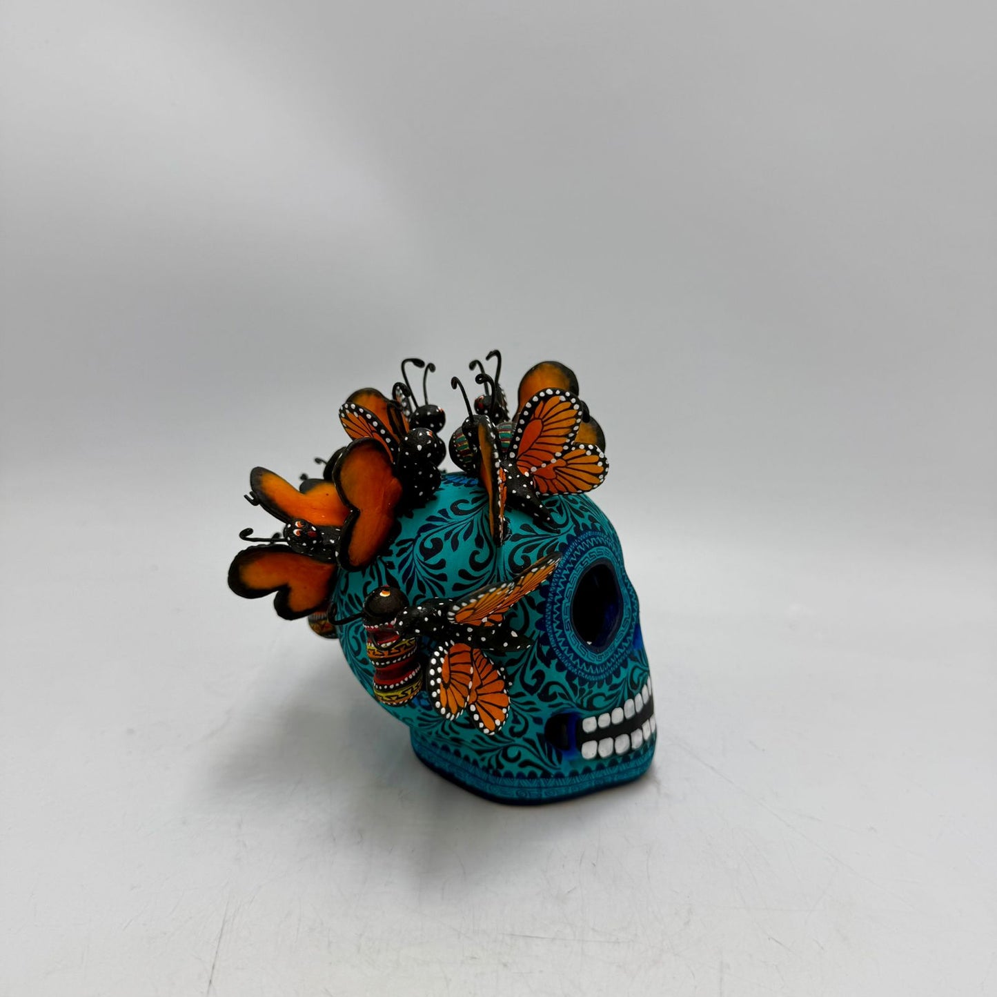 Day Of the Dead Ceramics Skull By Alfonso Castillo PP8997