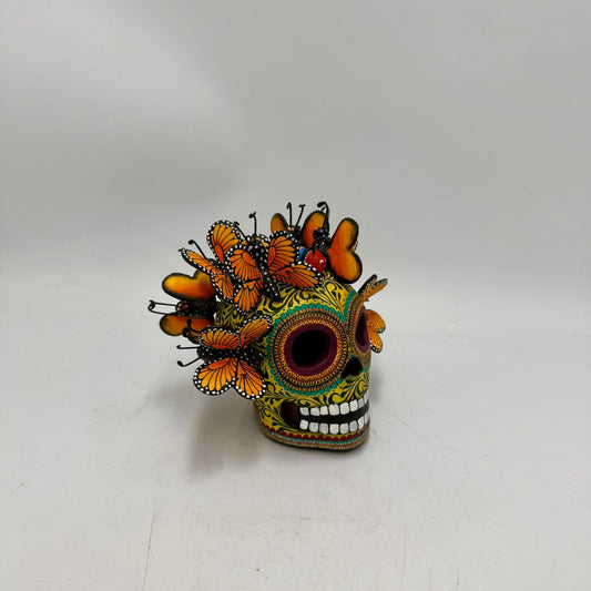 Day Of the Dead Ceramics Skull By Alfonso Castillo PP8999