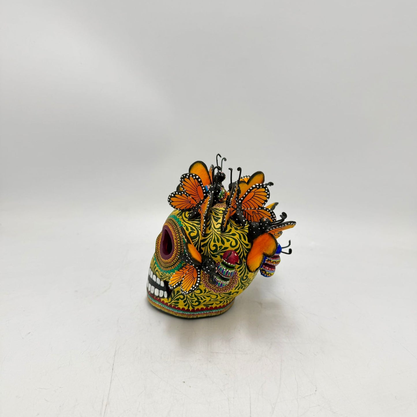 Day Of the Dead Ceramics Skull By Alfonso Castillo PP8999