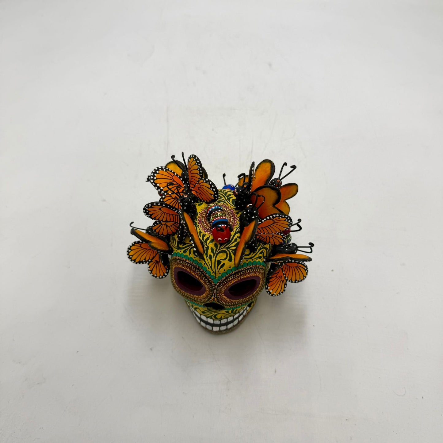Day Of the Dead Ceramics Skull By Alfonso Castillo PP8999