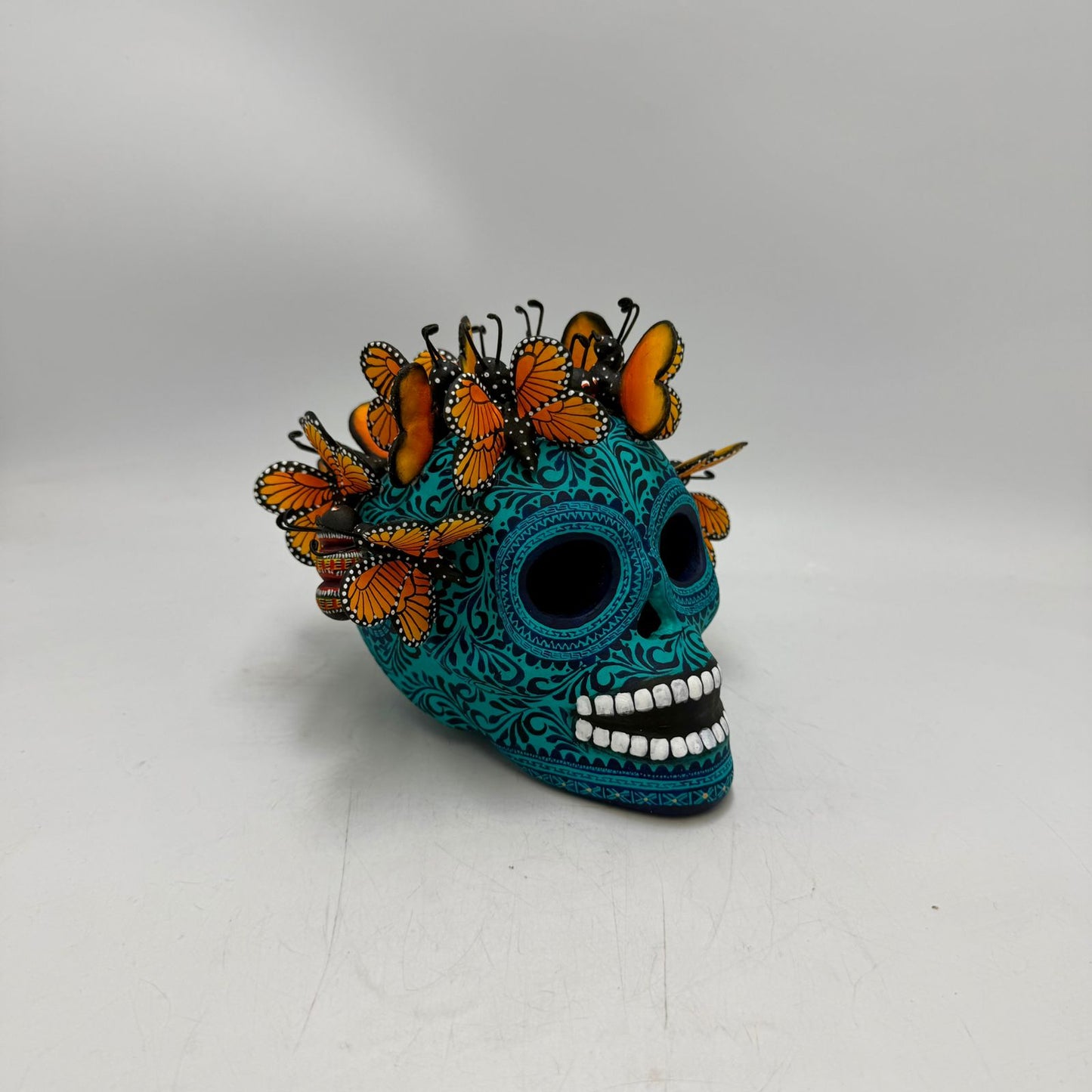 Day Of the Dead Ceramics Skull By Alfonso Castillo PP9004