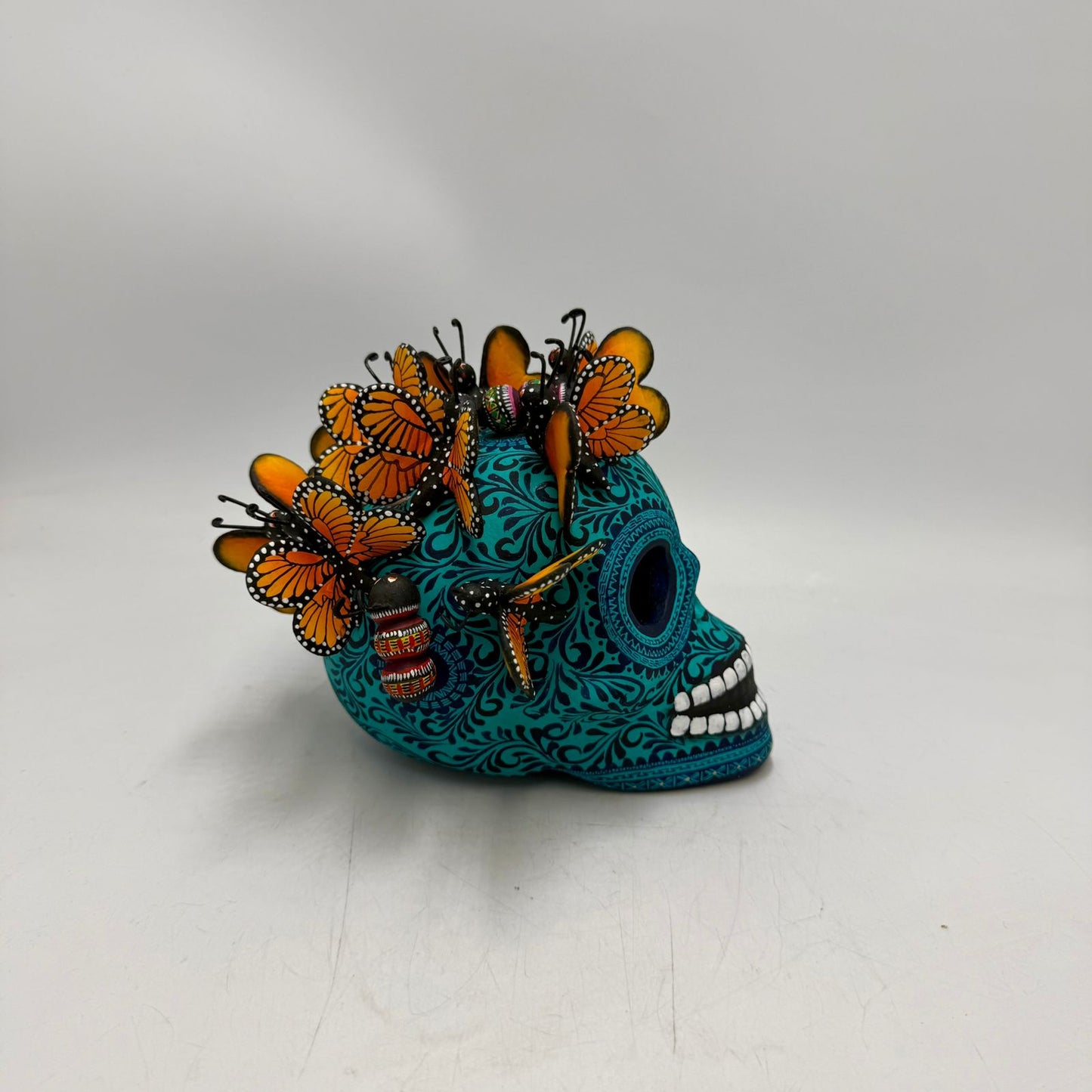 Day Of the Dead Ceramics Skull By Alfonso Castillo PP9004