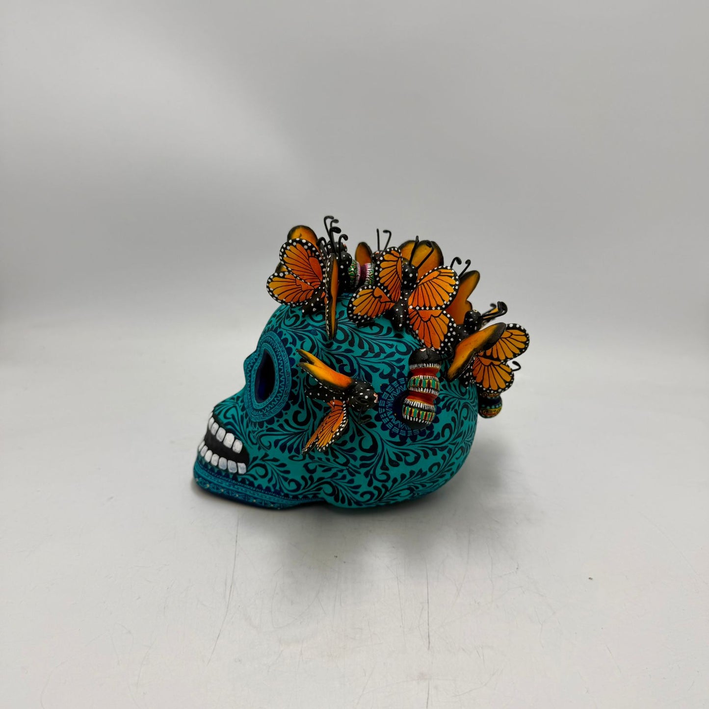 Day Of the Dead Ceramics Skull By Alfonso Castillo PP9004