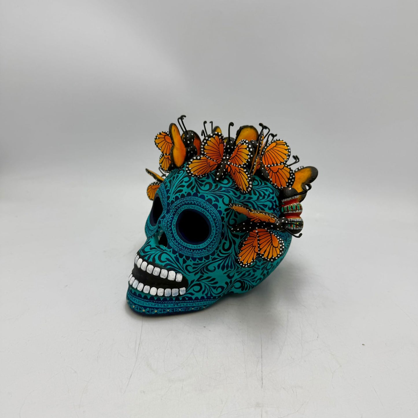 Day Of the Dead Ceramics Skull By Alfonso Castillo PP9004
