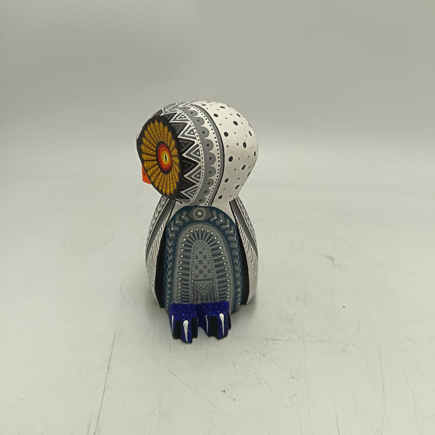 Mexican Oaxacan Wood Carving Owl By Julia Fuentes PP9009