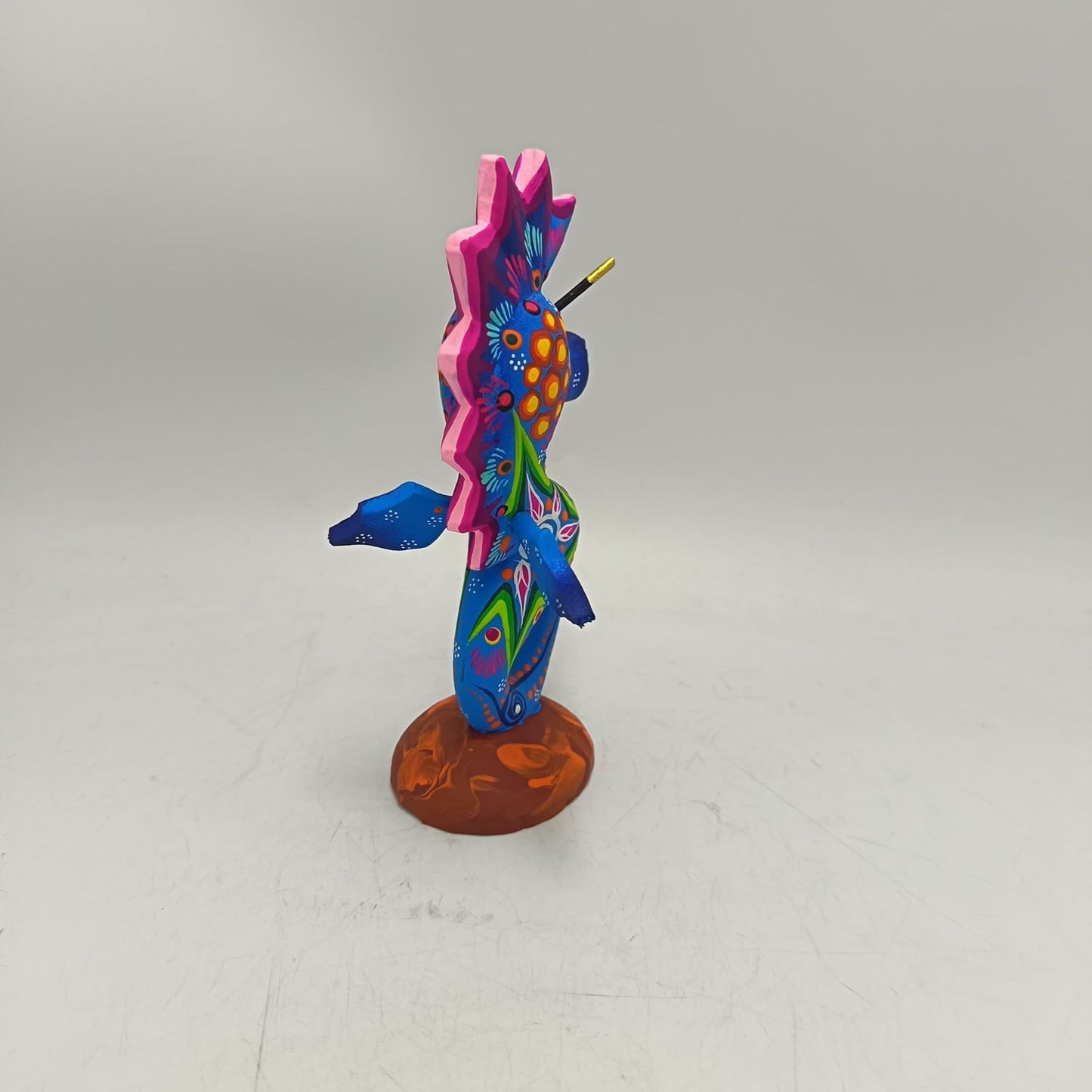 Oaxacan Wood Carving Hand Made Sea Horse By Estudio 2403 PP9132