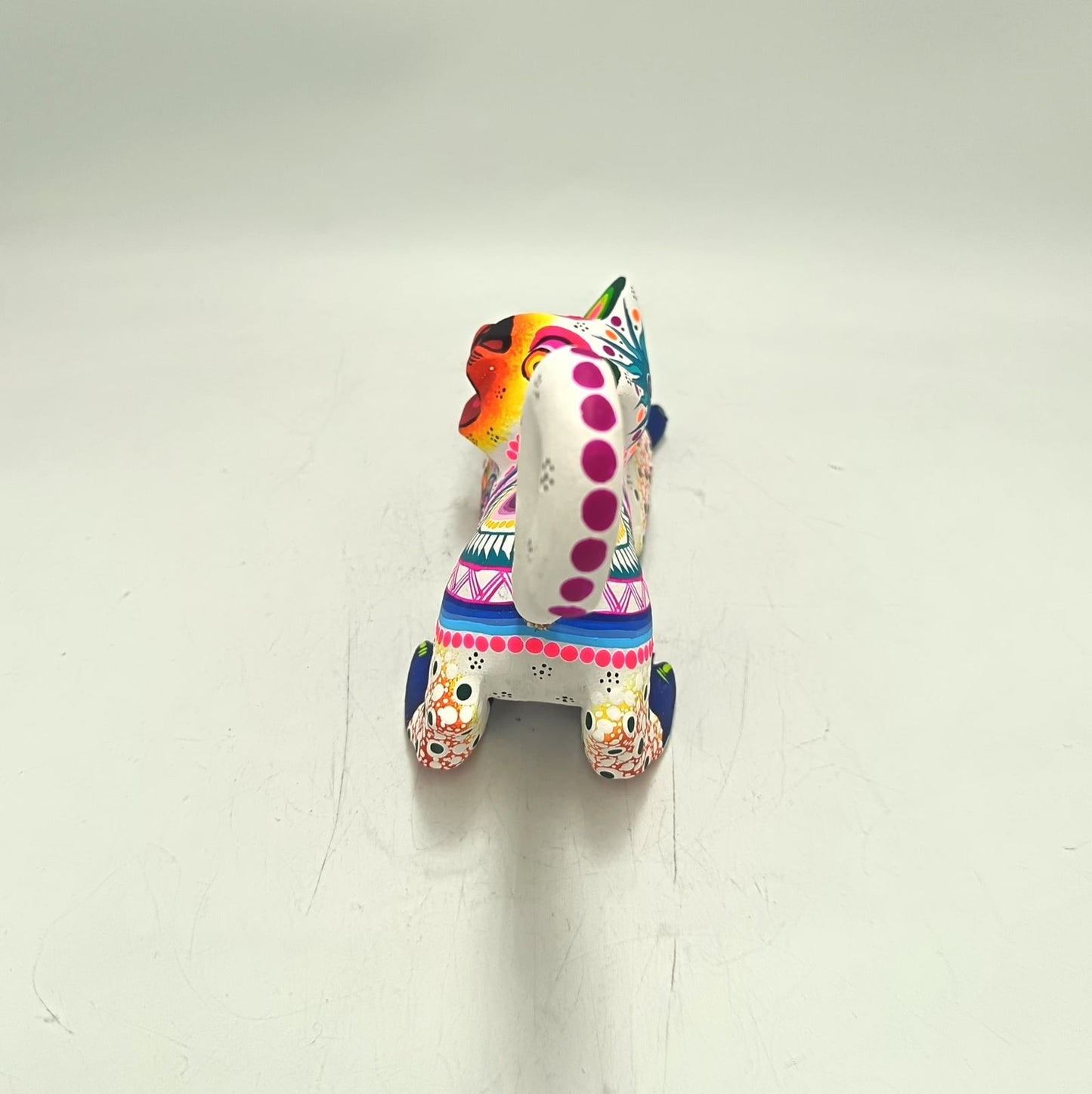 Oaxacan Wood Carving Hand Made Cat By Estudio 2403 PP9145