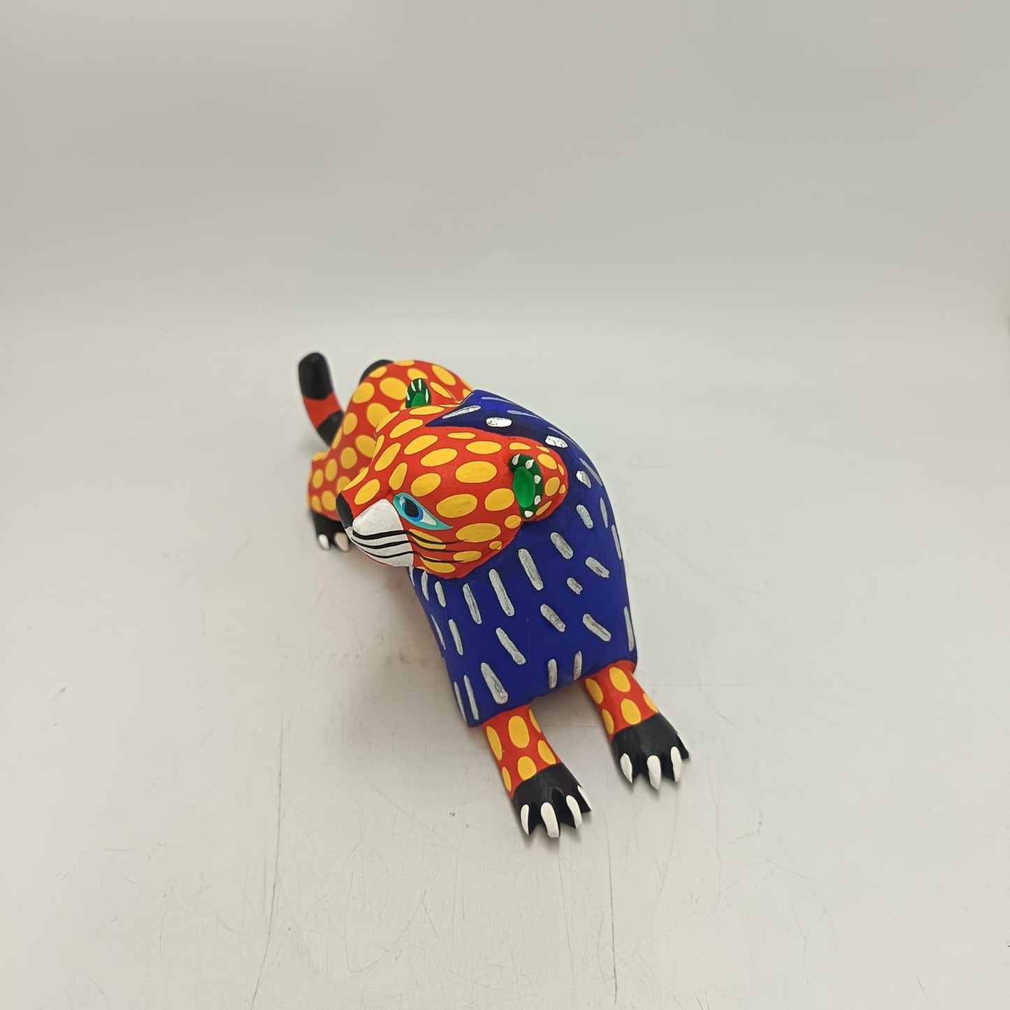 Oaxacan Wood Carving Hand Made, Lion By Armando Jimenez PP9157