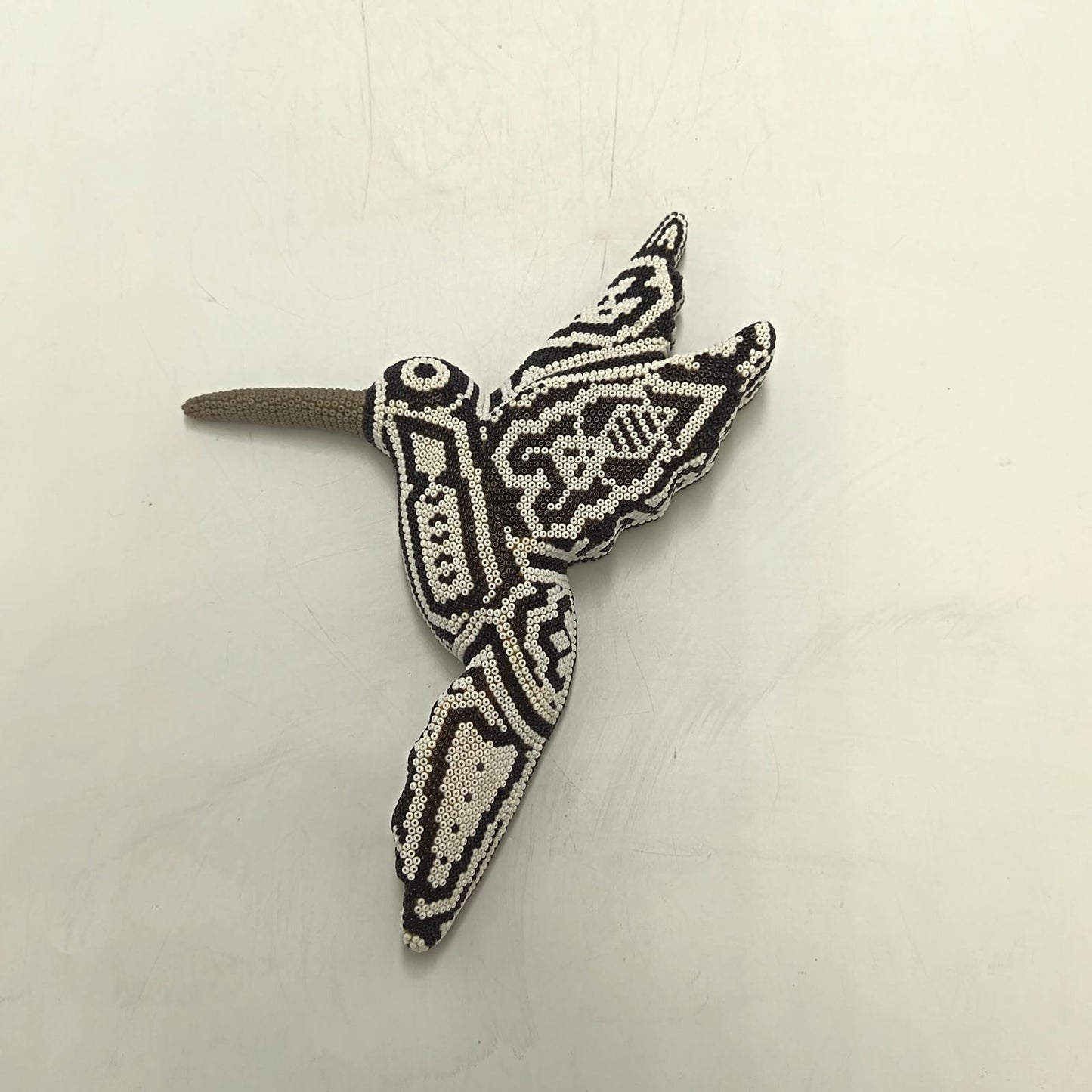 Mexican Huichol Hand Beaded Hummingbird By Mayola Villa Lopez PP9167 Oaxaca