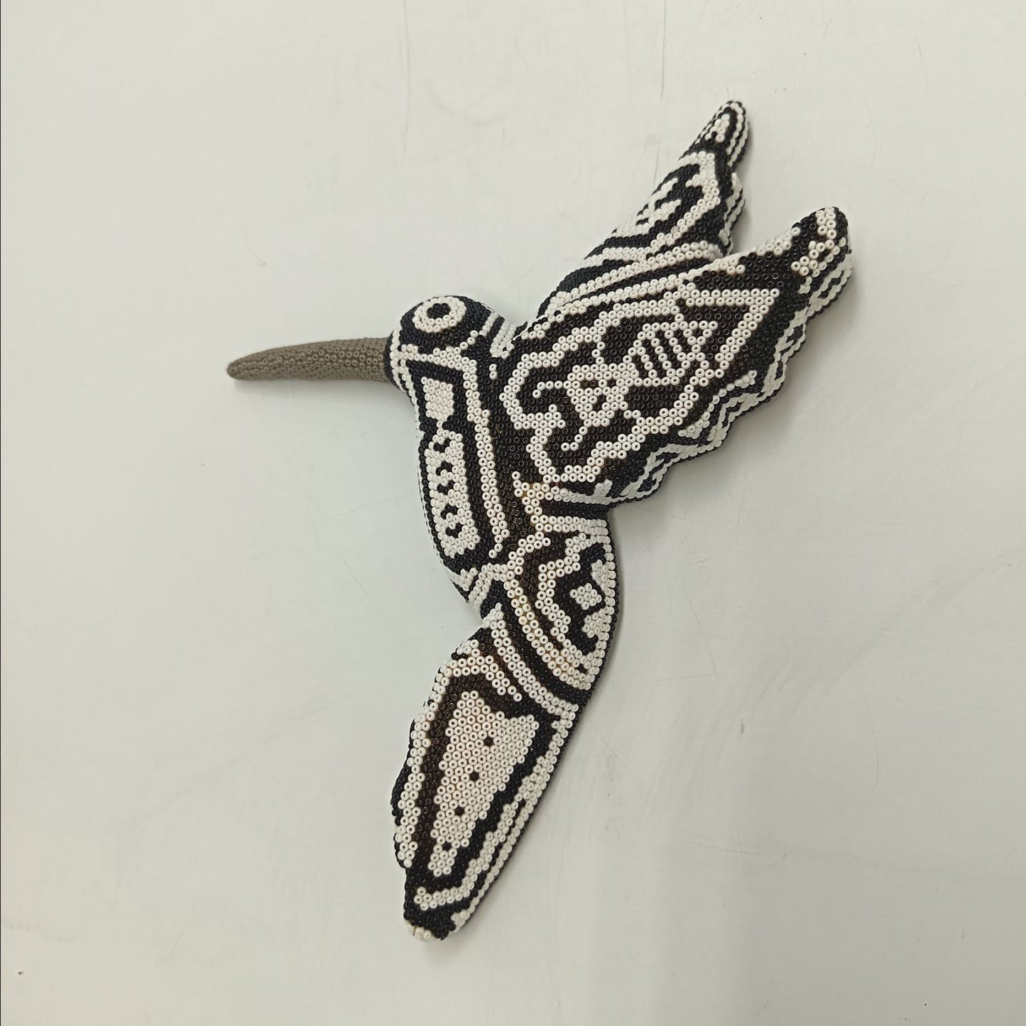 Mexican Huichol Hand Beaded Hummingbird By Mayola Villa Lopez PP9167 Oaxaca