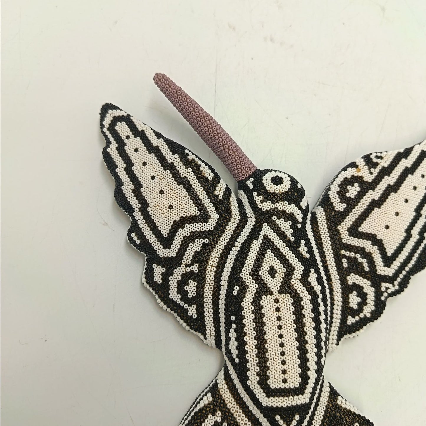 Mexican Huichol Hand Beaded Hummingbird By Mayola Villa Lopez PP9169 Oaxaca