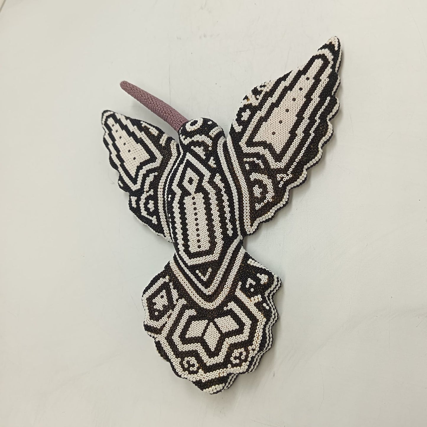 Mexican Huichol Hand Beaded Hummingbird By Mayola Villa Lopez PP9169 Oaxaca