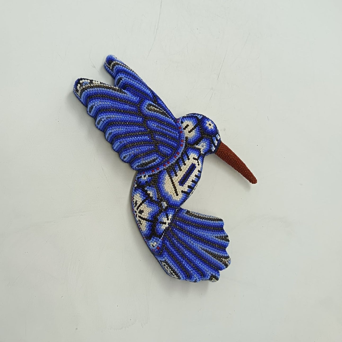 Mexican Huichol Hand Beaded Hummingbird By Isandro Villa Lopez PP9224