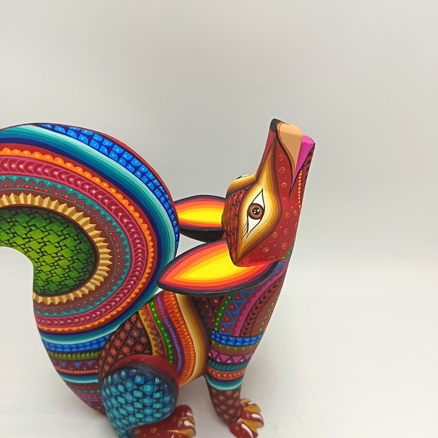Mexican Oaxacan Wood Carving Coyote Ivan Fuentes PP9361