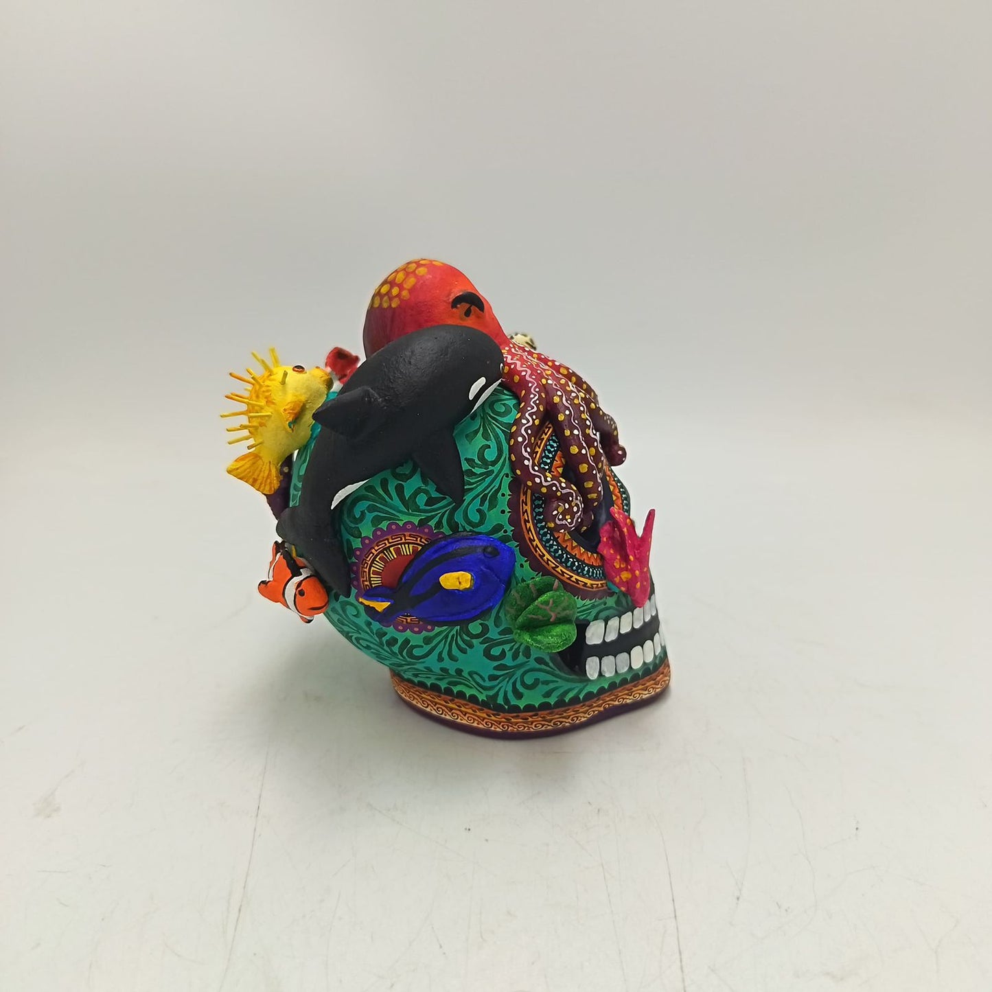 Day Of the Dead Ceramics Ocean Skull By Alfonso Castillo PP9362