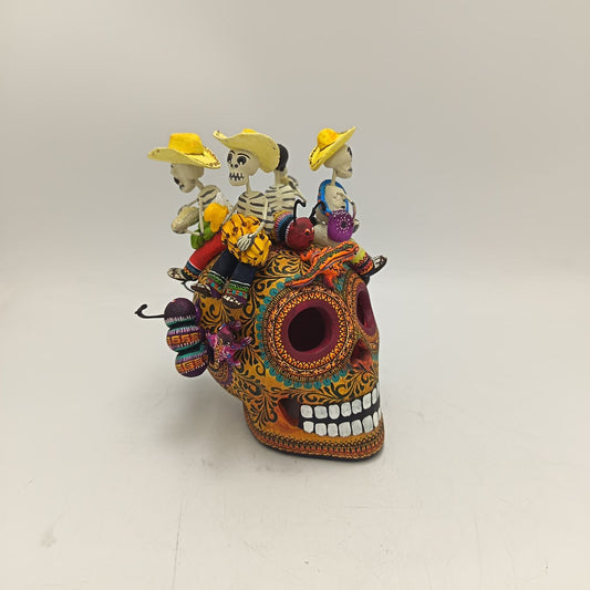 Day Of the Dead Ceramics Skull By Alfonso Castillo PP9364