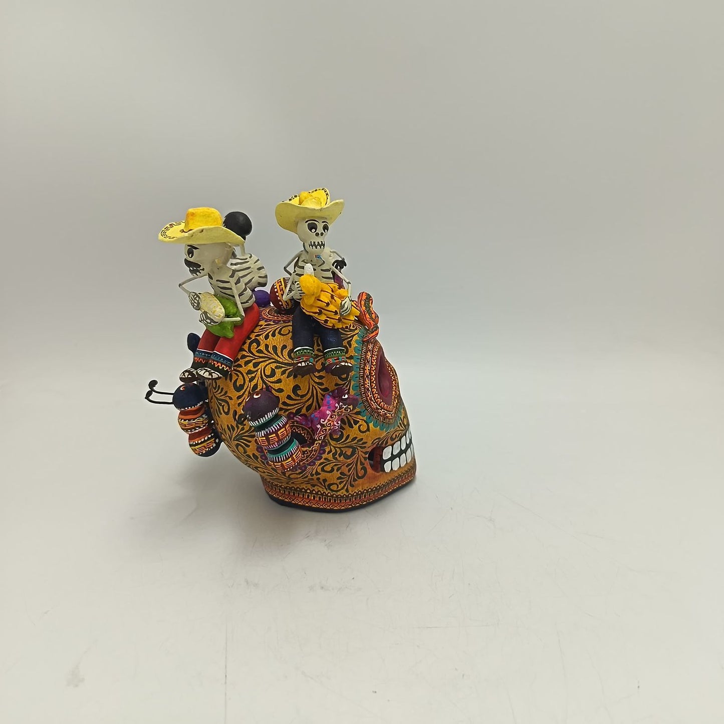 Day Of the Dead Ceramics Skull By Alfonso Castillo PP9364