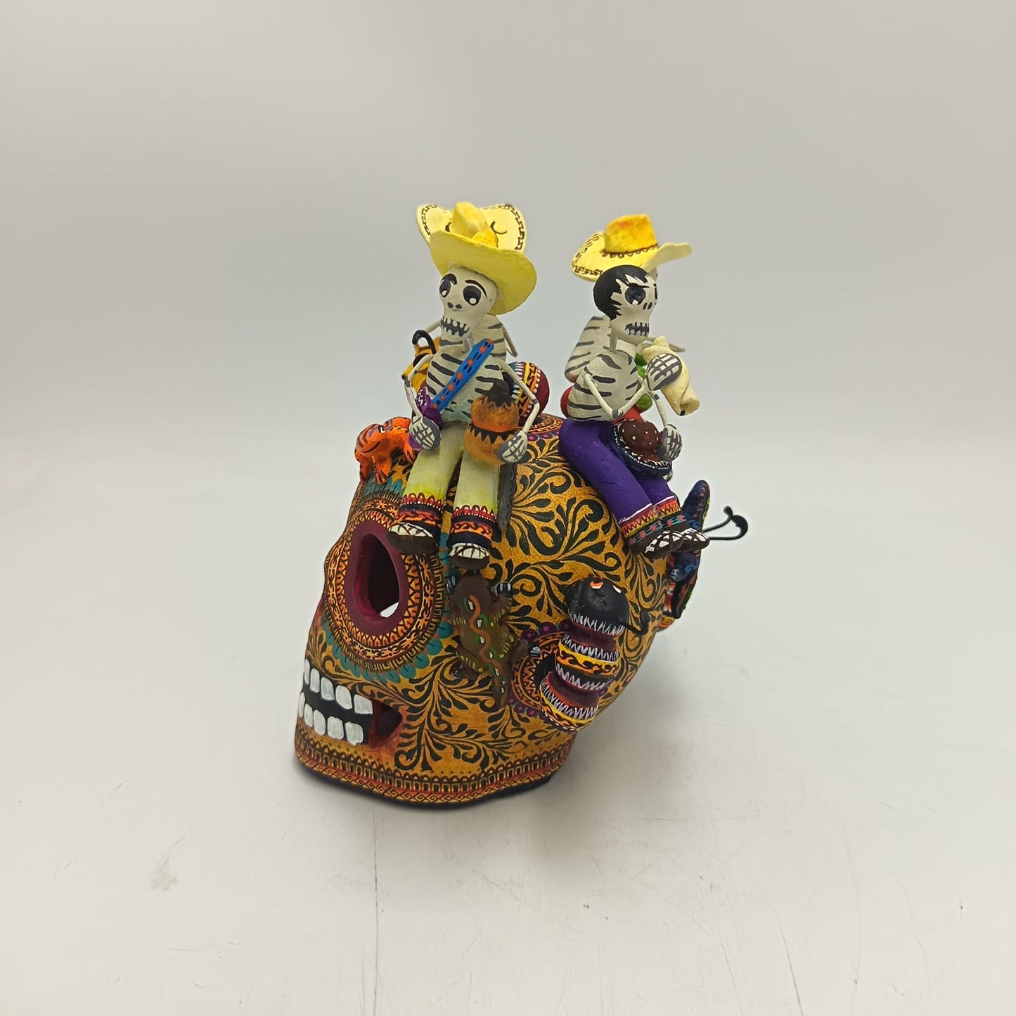 Day Of the Dead Ceramics Skull By Alfonso Castillo PP9364