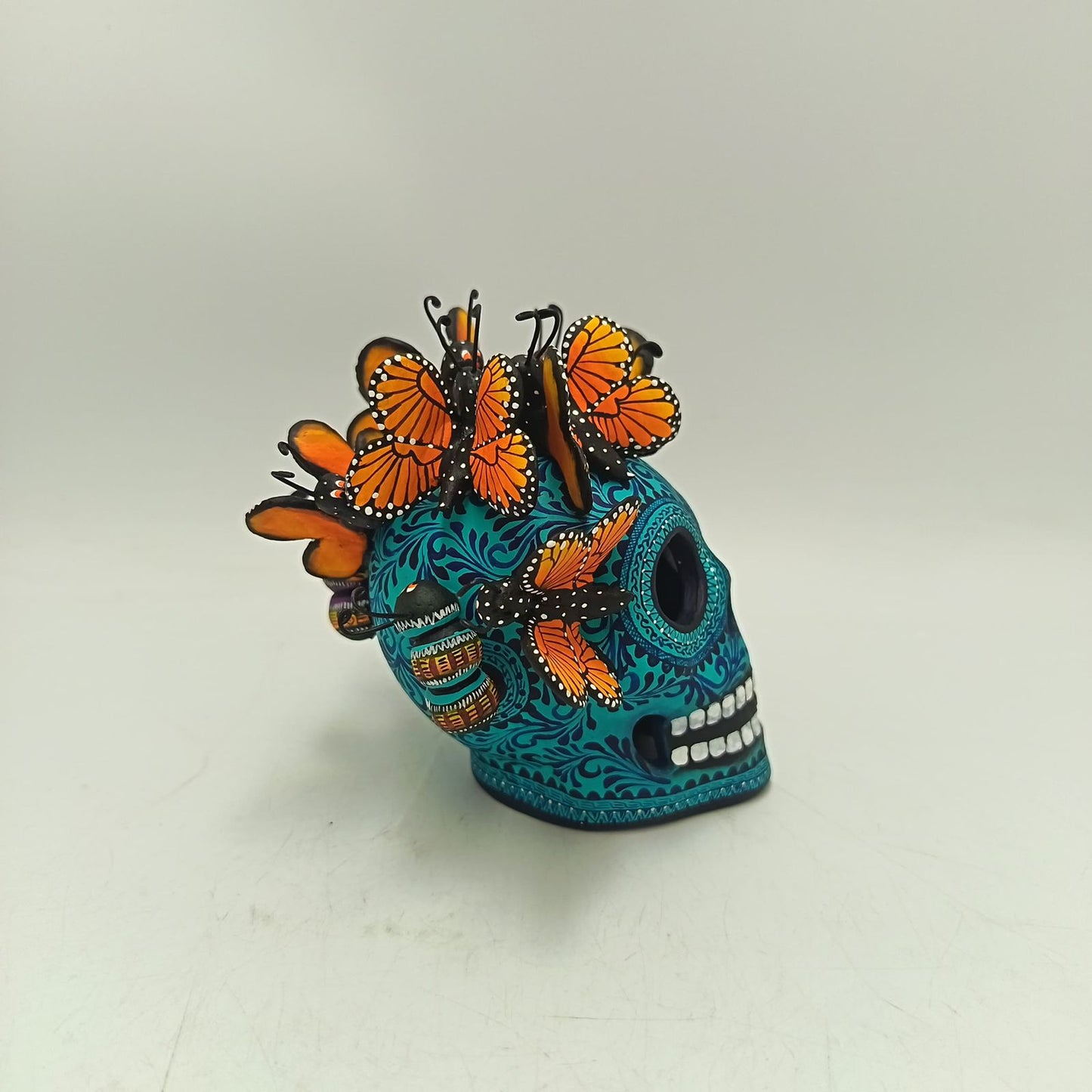 Day Of the Dead Ceramics Skull By Alfonso Castillo PP9365