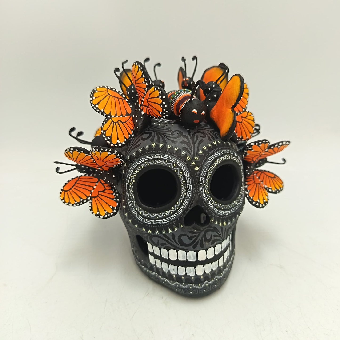 Day Of the Dead Ceramics Skull By Alfonso Castillo PP9366