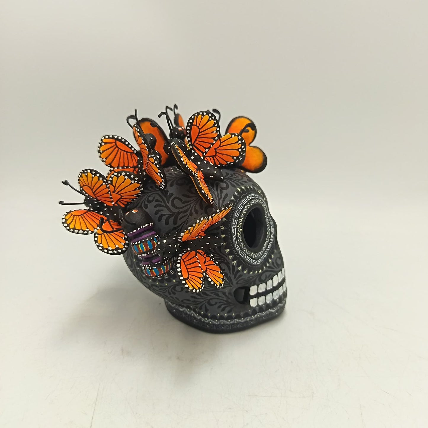 Day Of the Dead Ceramics Skull By Alfonso Castillo PP9366