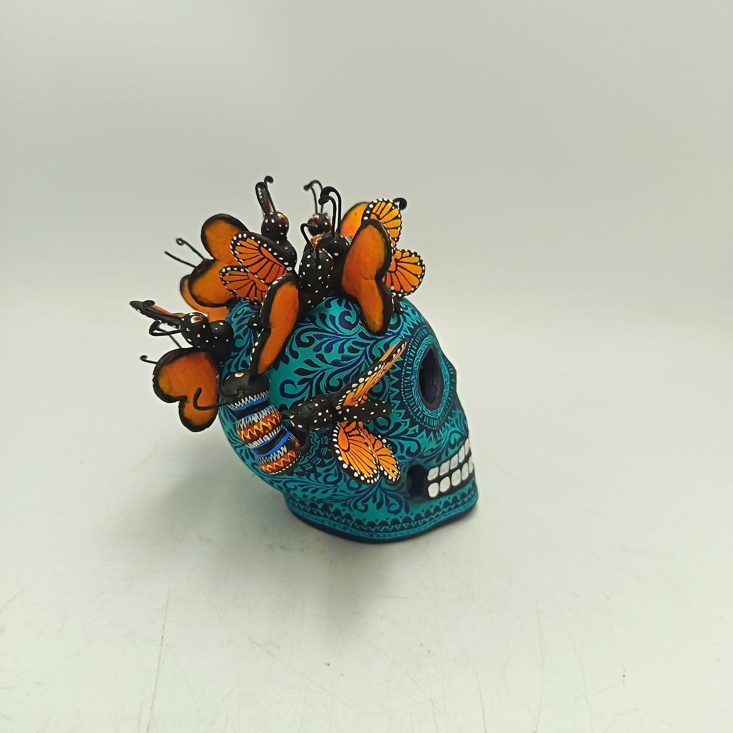 Day Of the Dead Ceramics Skull By Alfonso Castillo PP9367