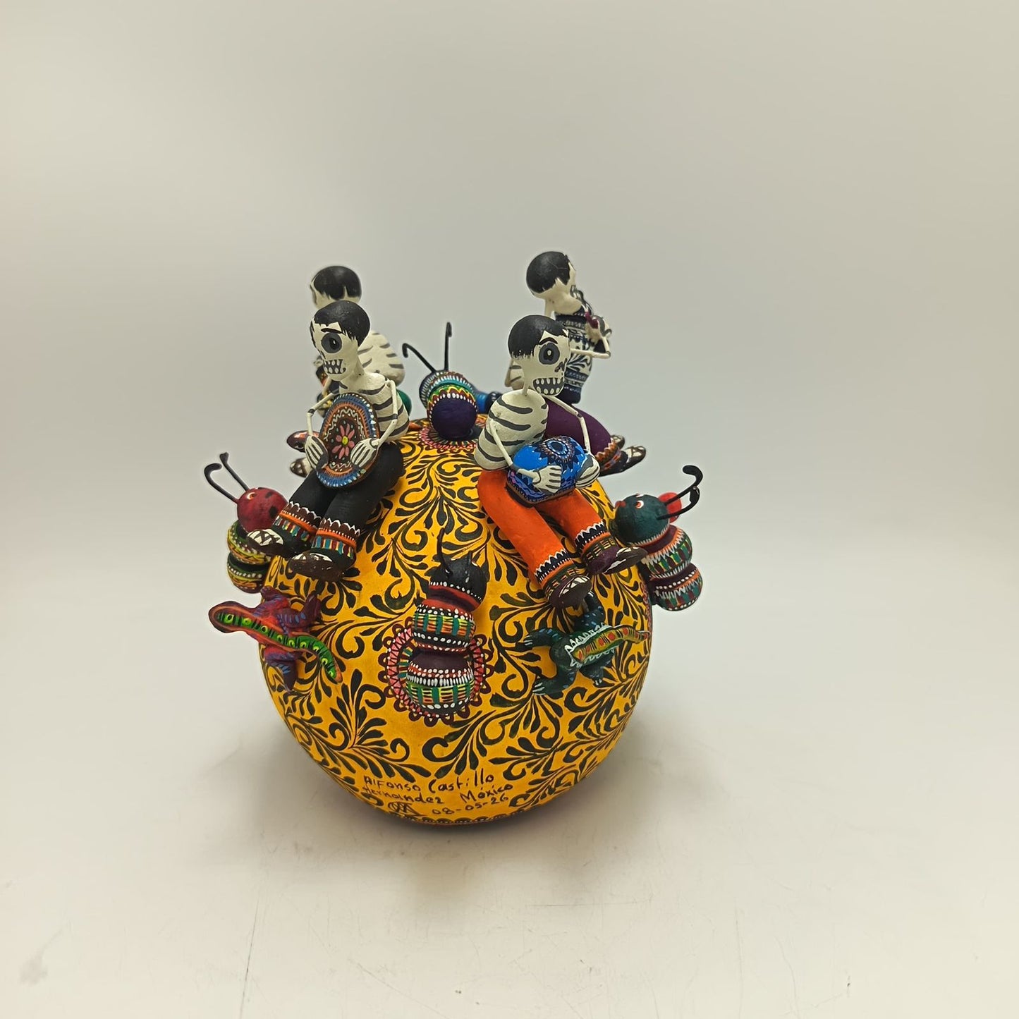 Skull Day Of the Dead Ceramics By Alfonso Castillo Hernandez PP9370