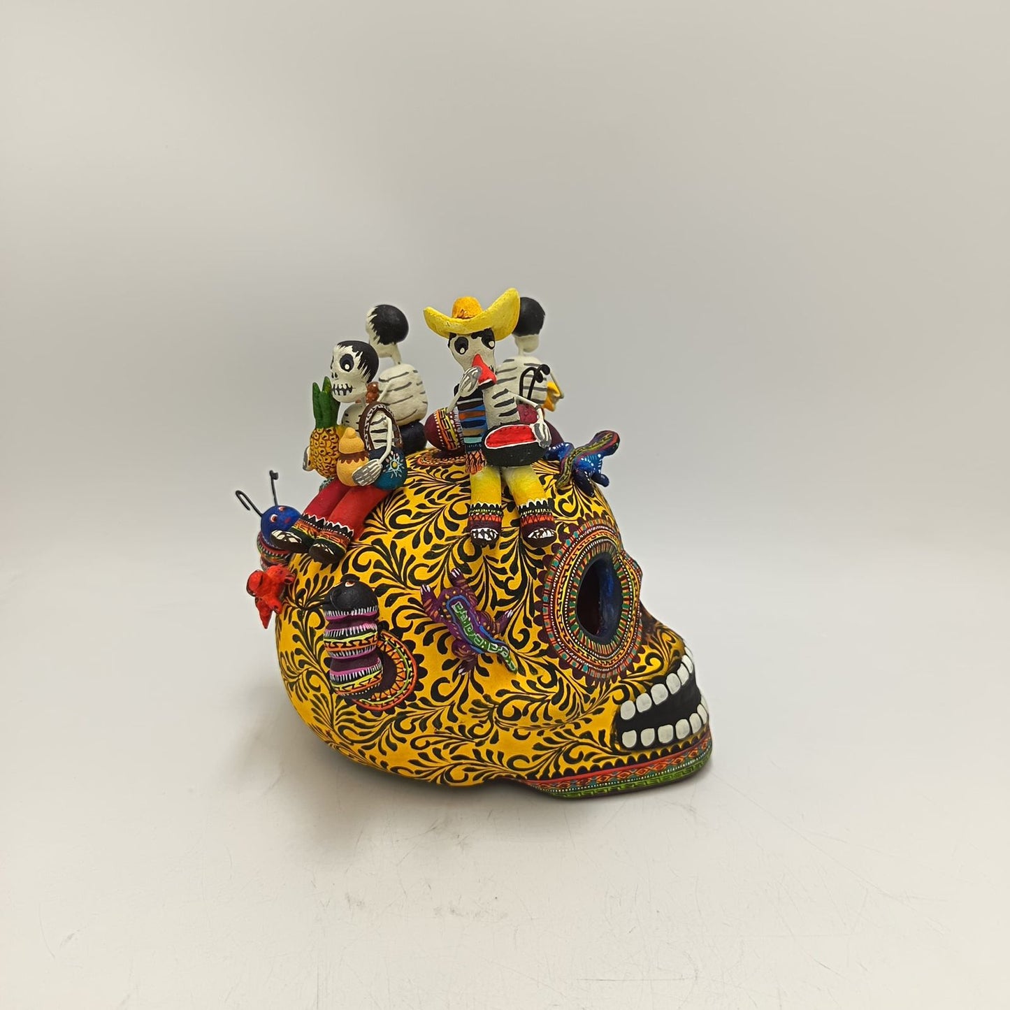 Skull Day Of the Dead Ceramics By Alfonso Castillo Hernandez PP9373