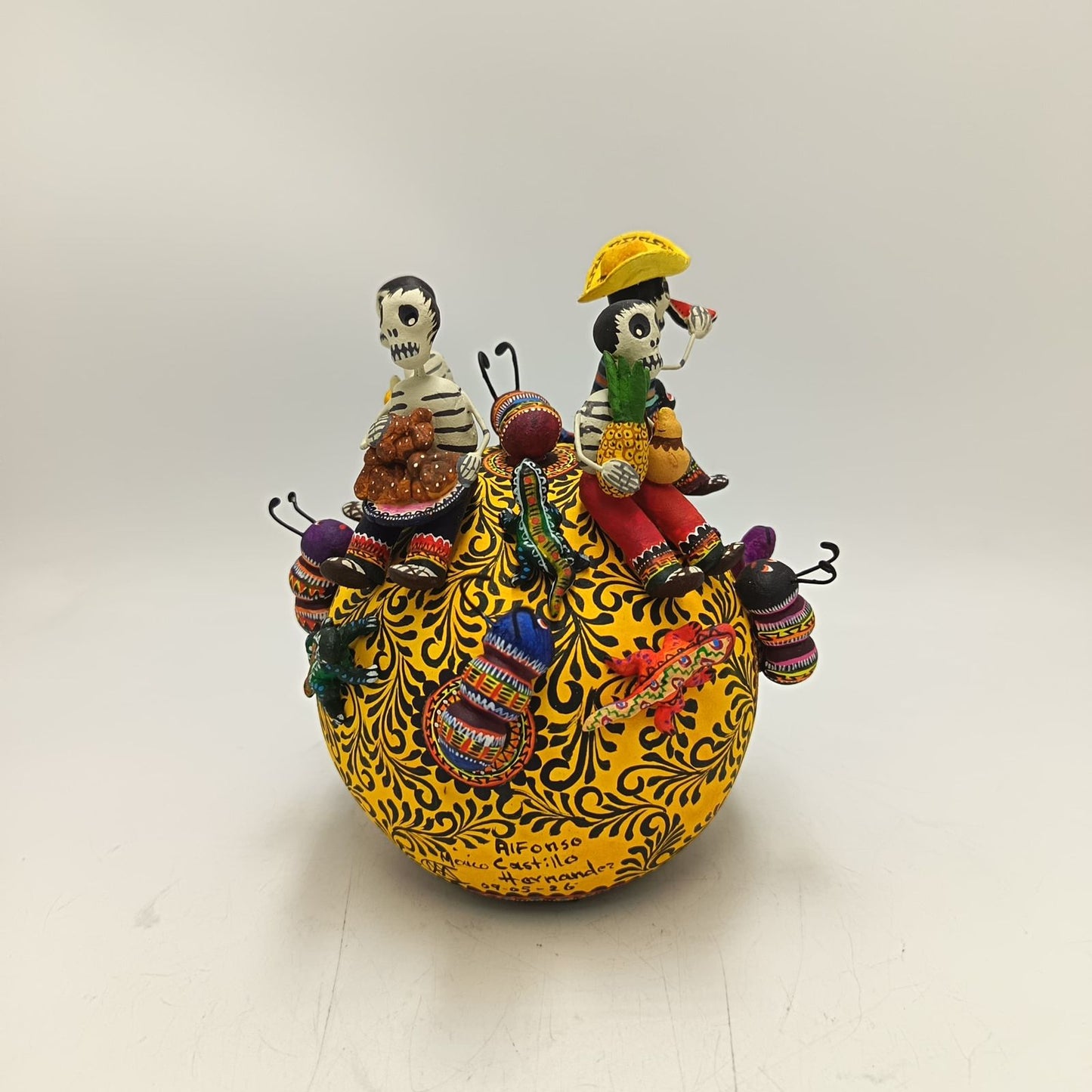 Skull Day Of the Dead Ceramics By Alfonso Castillo Hernandez PP9373