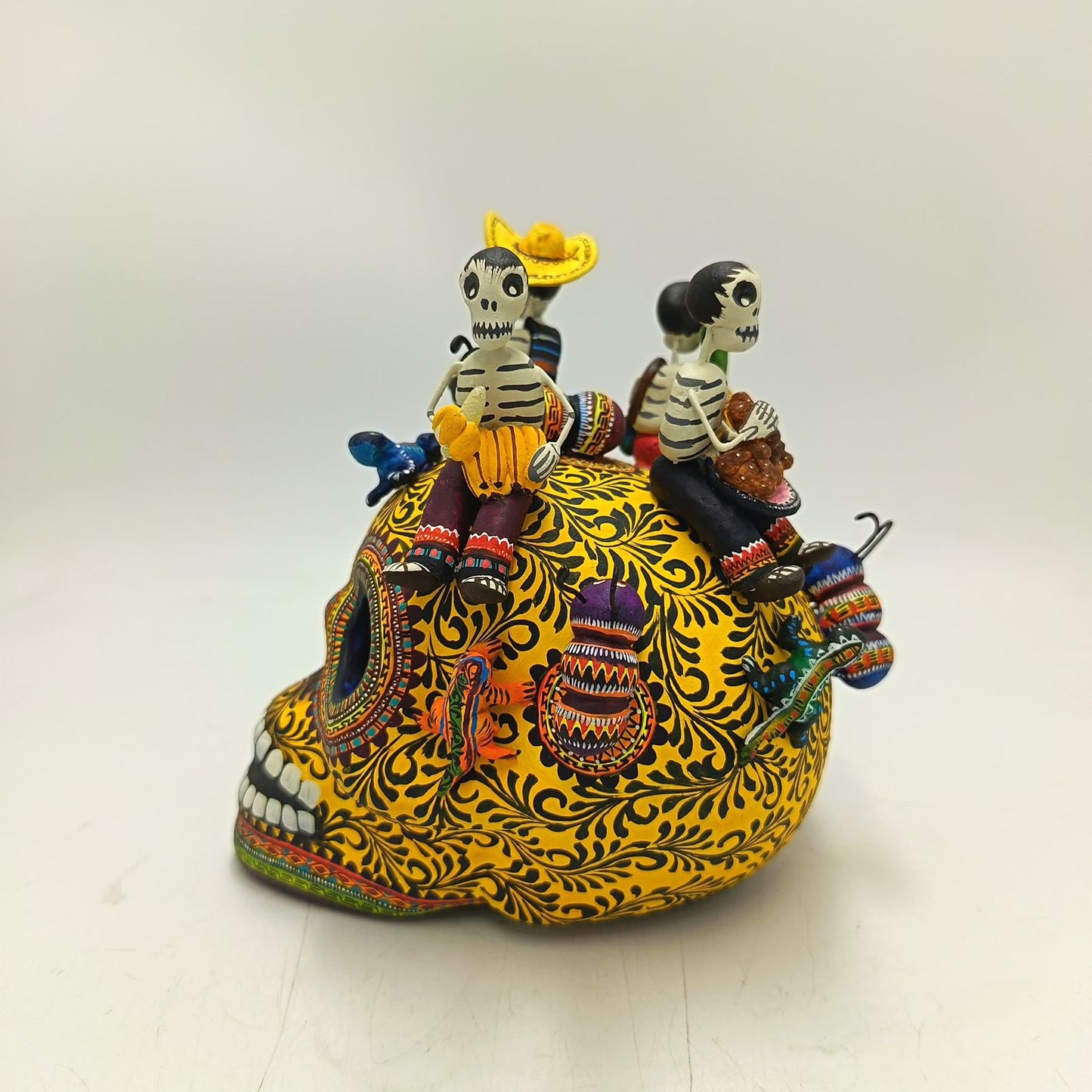 Skull Day Of the Dead Ceramics By Alfonso Castillo Hernandez PP9373