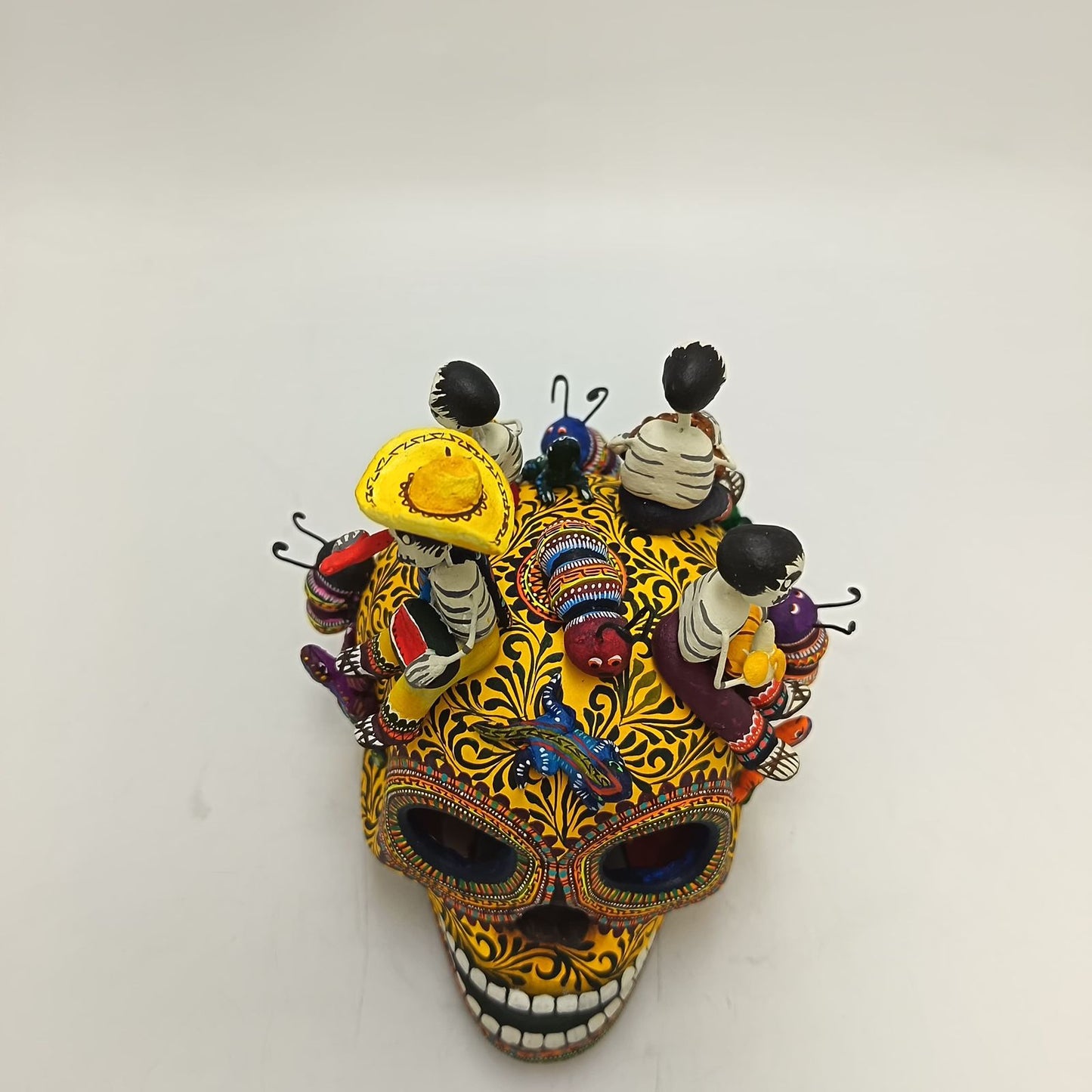 Skull Day Of the Dead Ceramics By Alfonso Castillo Hernandez PP9373