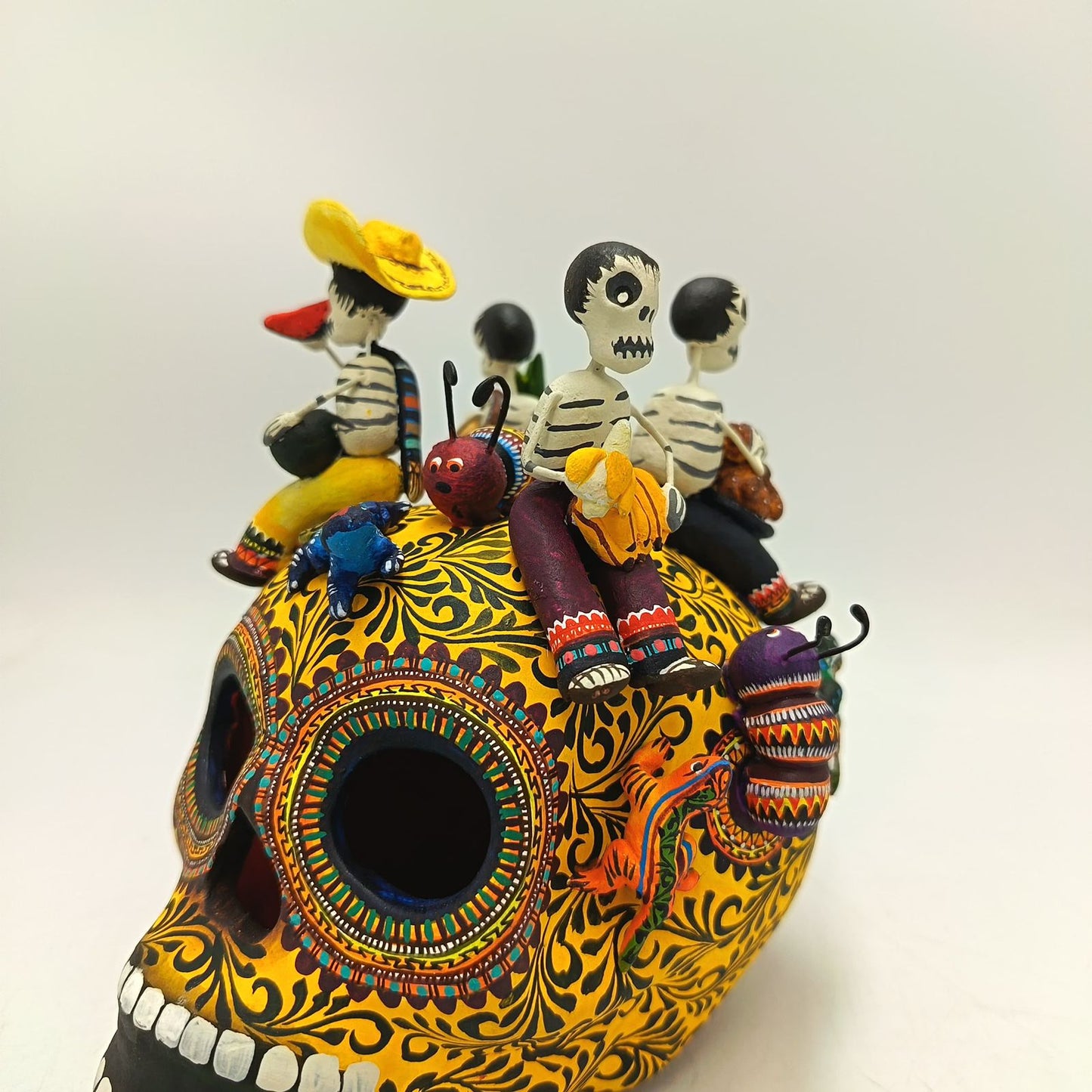 Skull Day Of the Dead Ceramics By Alfonso Castillo Hernandez PP9373