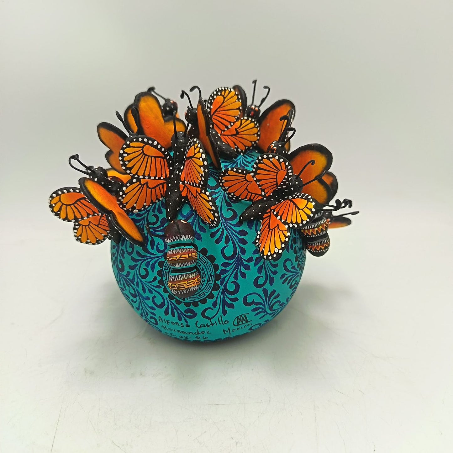 Skull Day Of the Dead Ceramics By Alfonso Castillo Hernandez PP9374