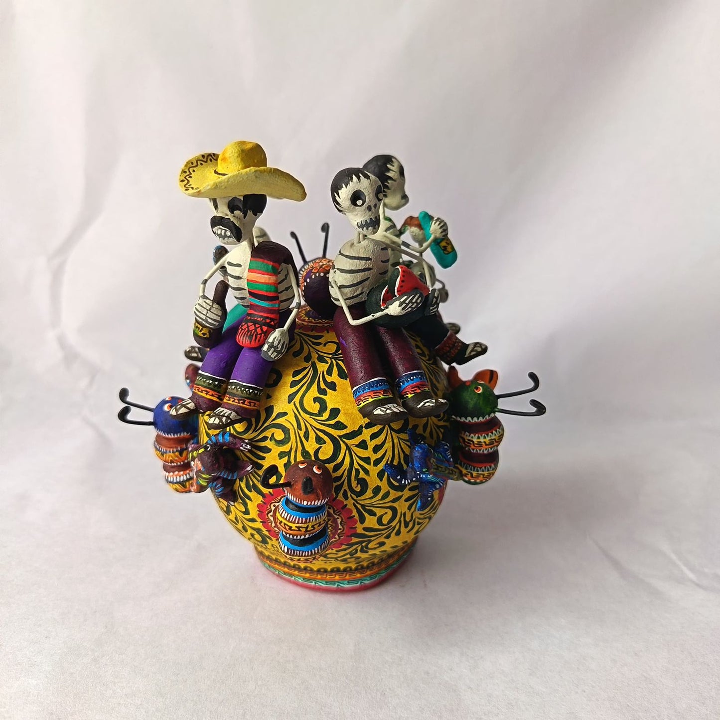 Day Of the Dead Ceramics Skull By Alfonso Castillo PP9363