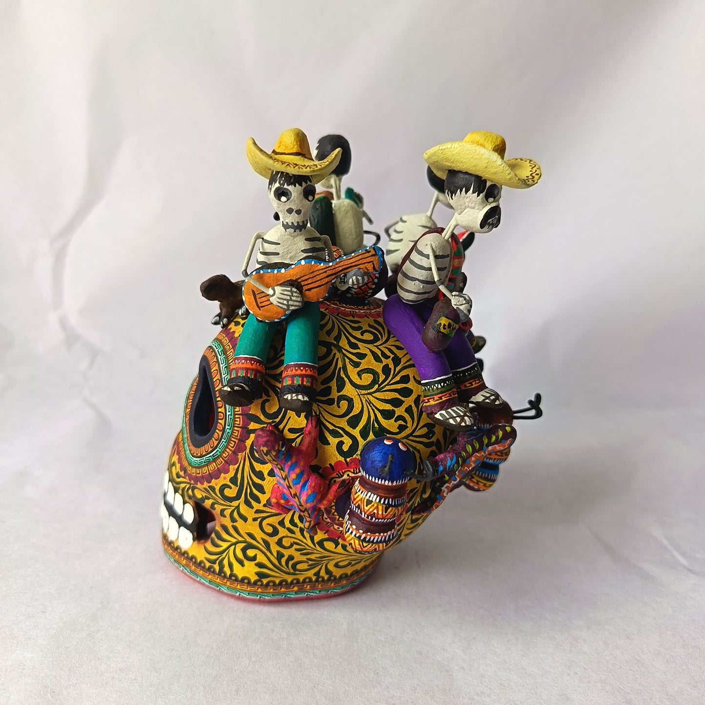 Day Of the Dead Ceramics Skull By Alfonso Castillo PP9363