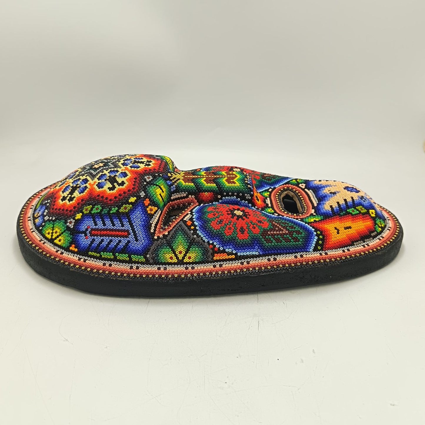 Mexican Huichol Beaded Mask By Isandro Villa Lopez PP9388