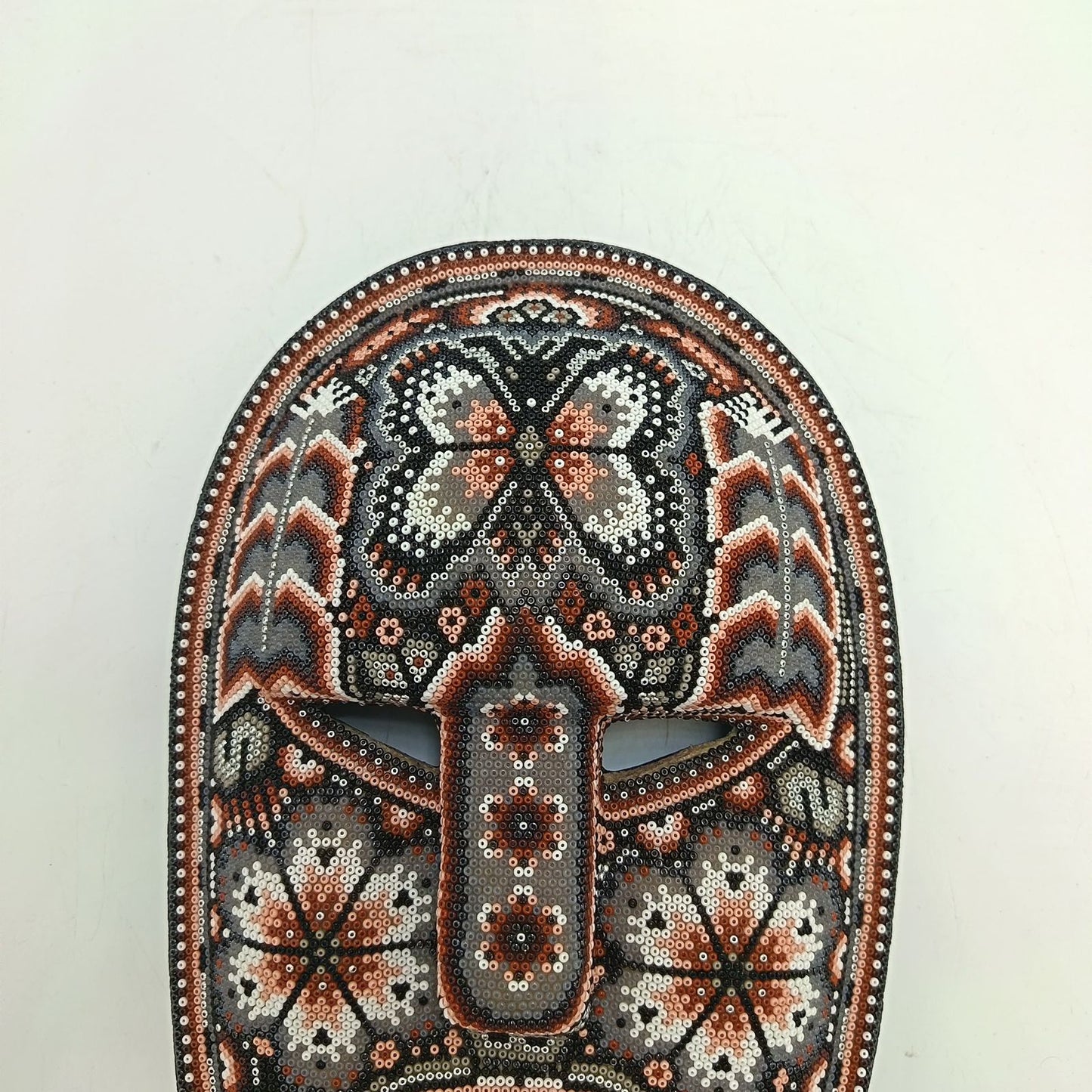 Mexican Huichol Beaded Mask By Isandro Villa Lopez PP9389