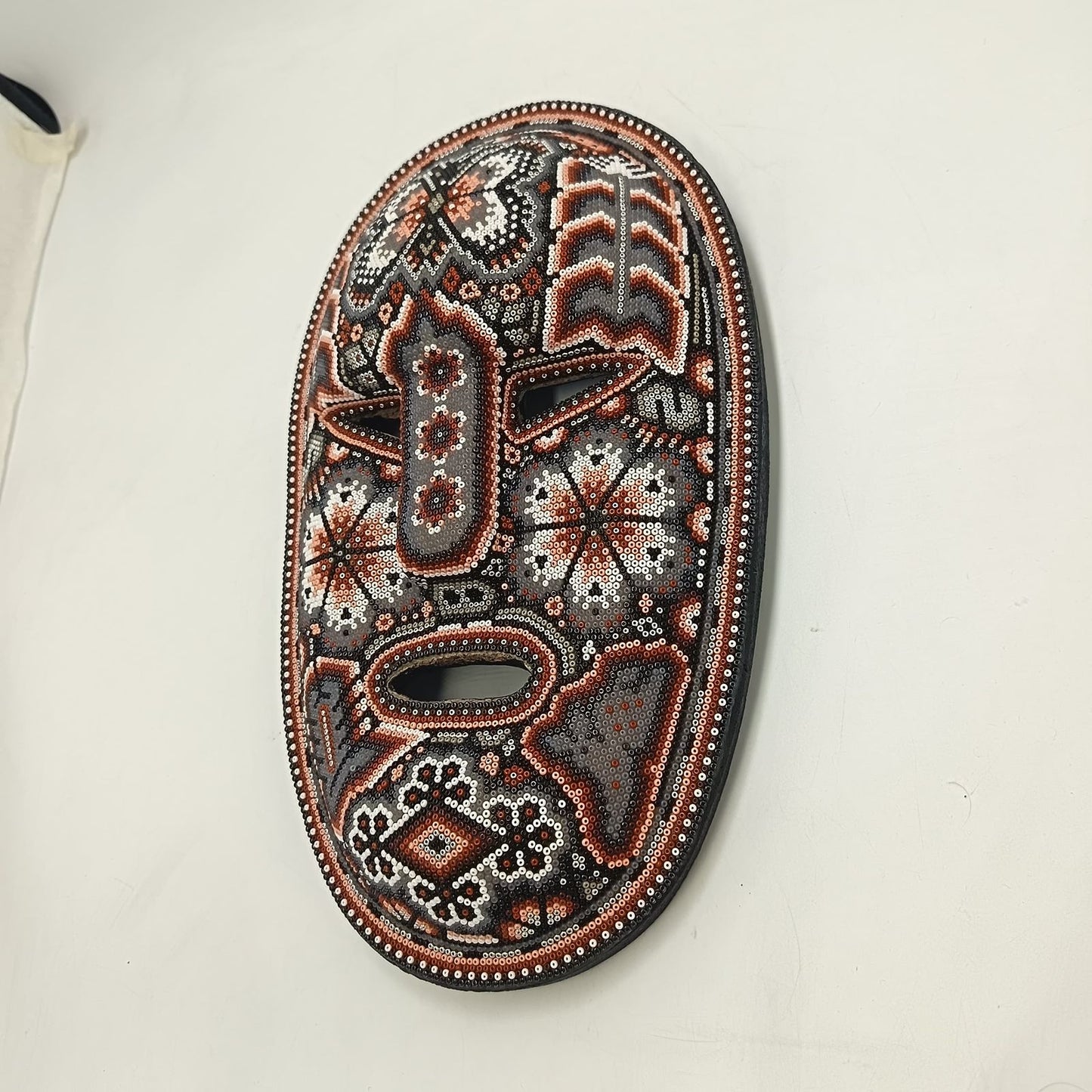 Mexican Huichol Beaded Mask By Isandro Villa Lopez PP9389
