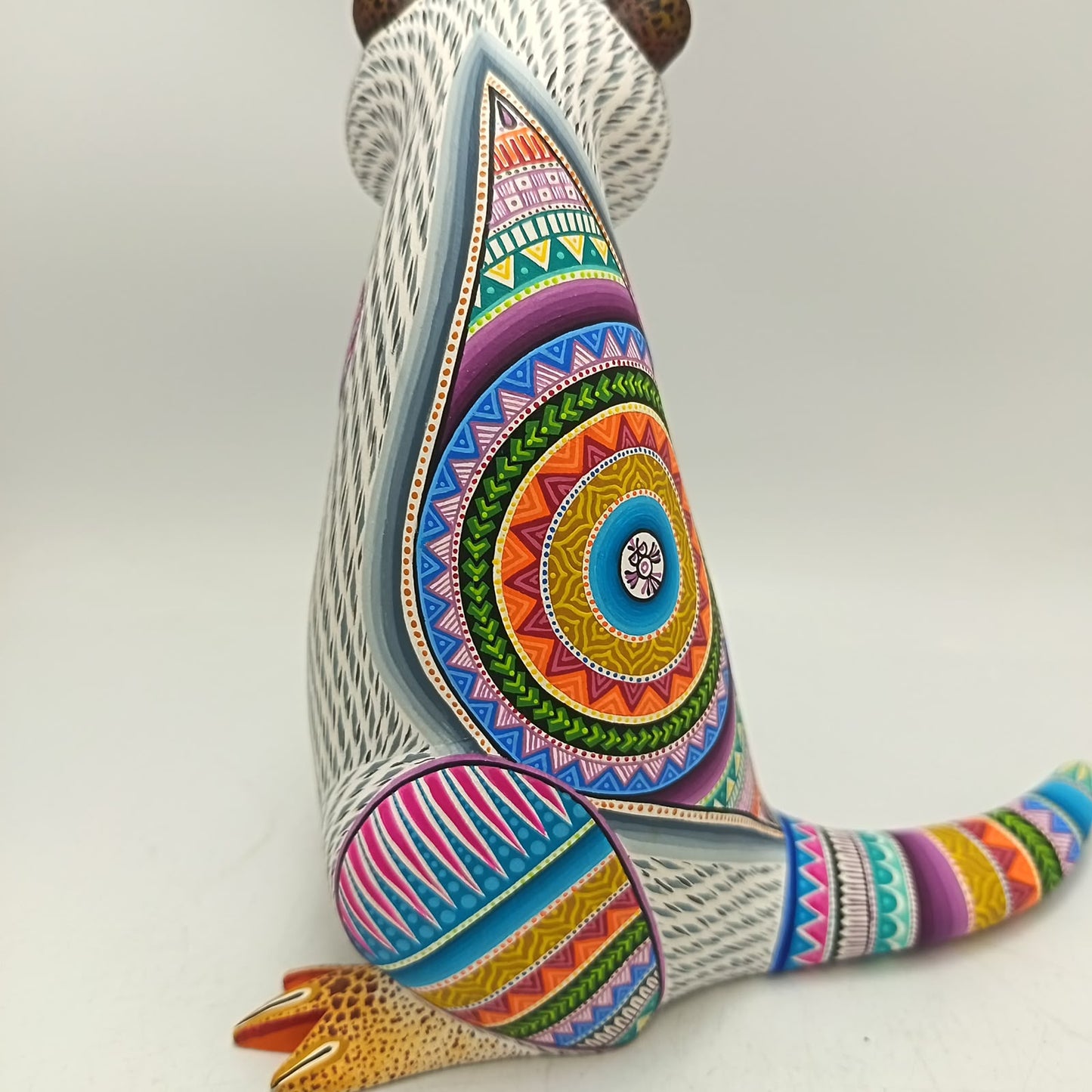 Mexican Oaxacan Wood Carving Otter By Julia Fuentes PP9415