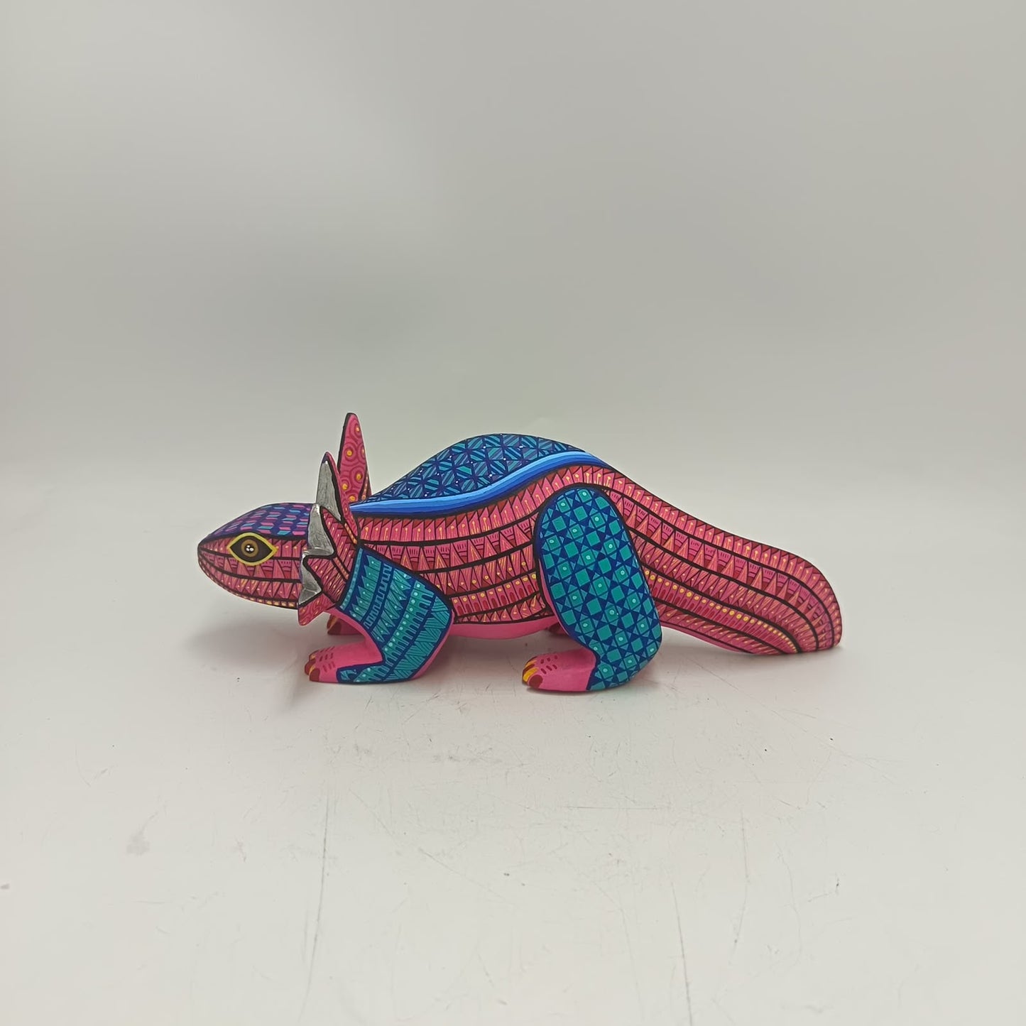 Mexican Oaxacan Wood Carving Axolot By Ivan Fuentes PP9418