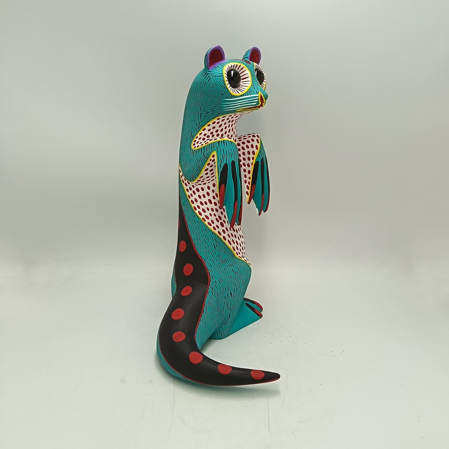 Oaxacan Wood Carving Otter By Arsenio Morales PP9450