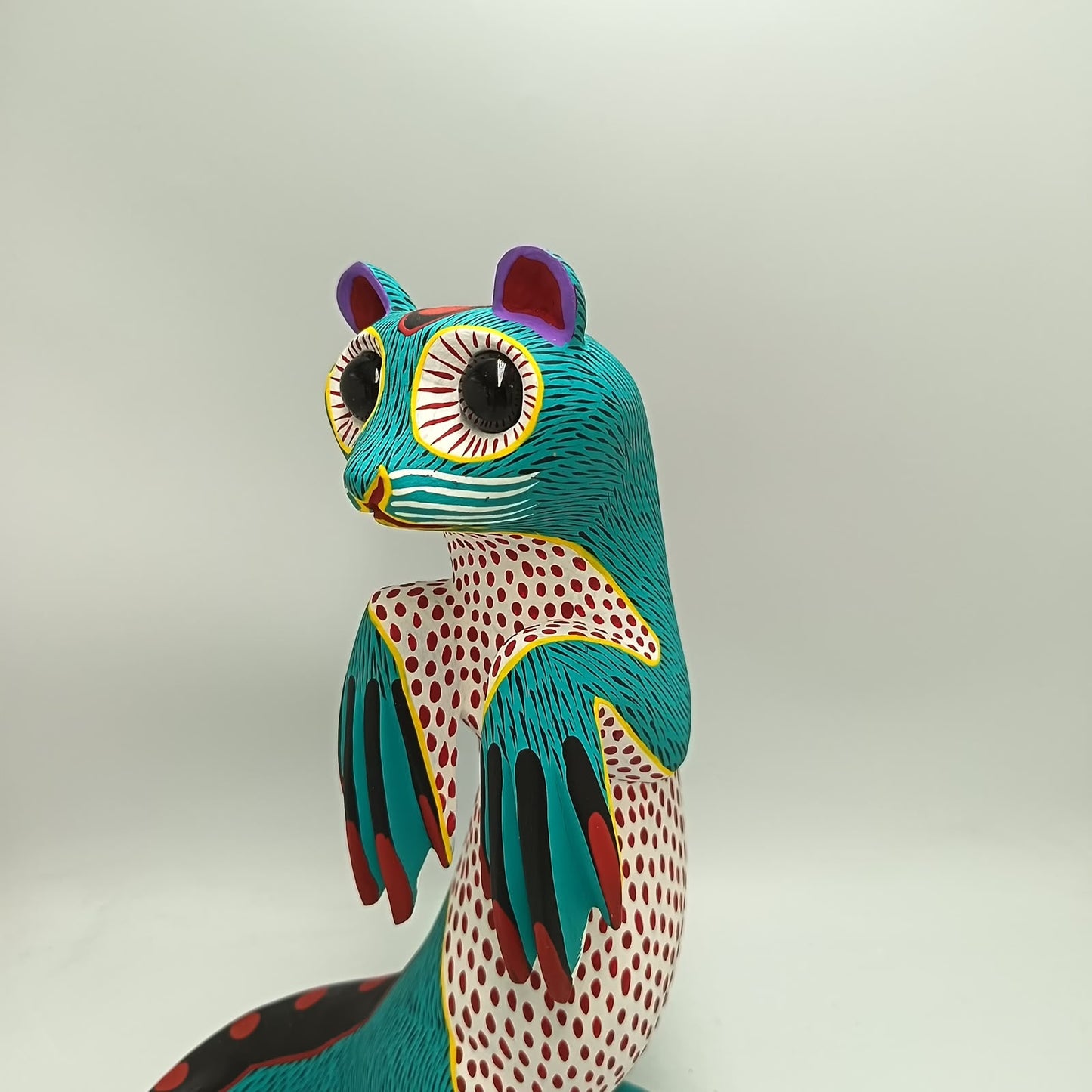 Oaxacan Wood Carving Otter By Arsenio Morales PP9450
