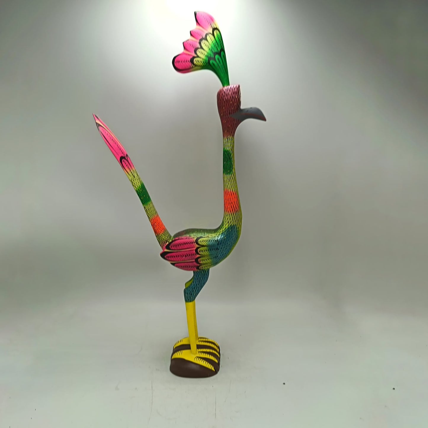 Mexican Oaxacan Wood Carving Roadrunner By David Blass PP9446
