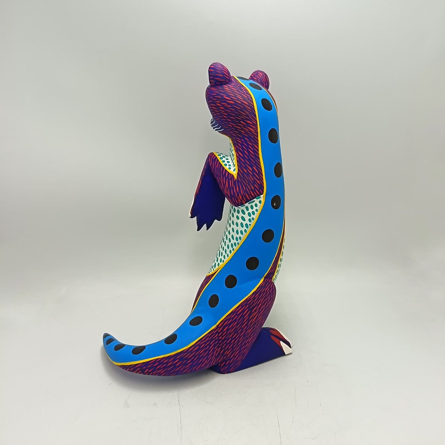 Oaxacan Wood Carving Otter By Arsenio Morales PP9451