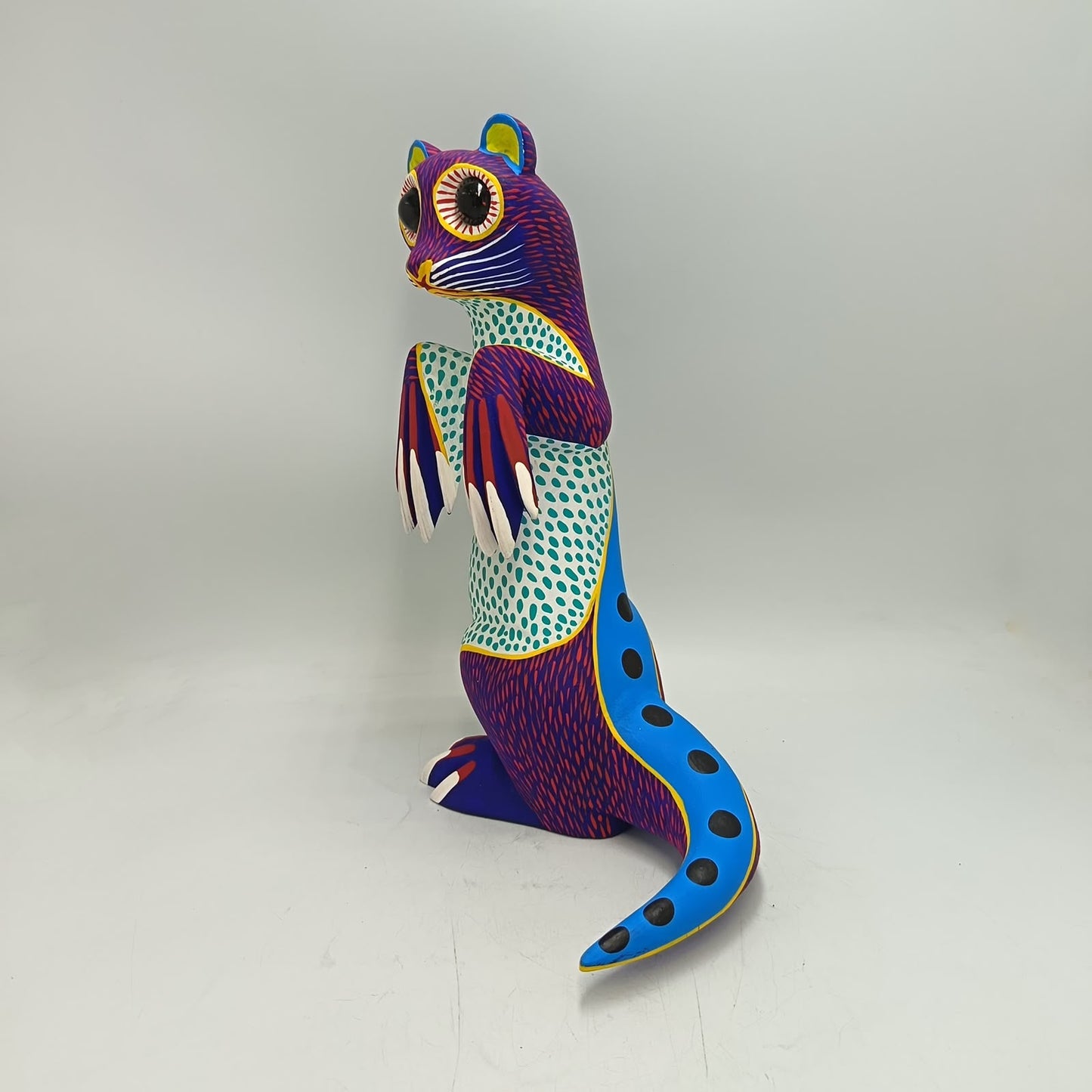 Oaxacan Wood Carving Otter By Arsenio Morales PP9451